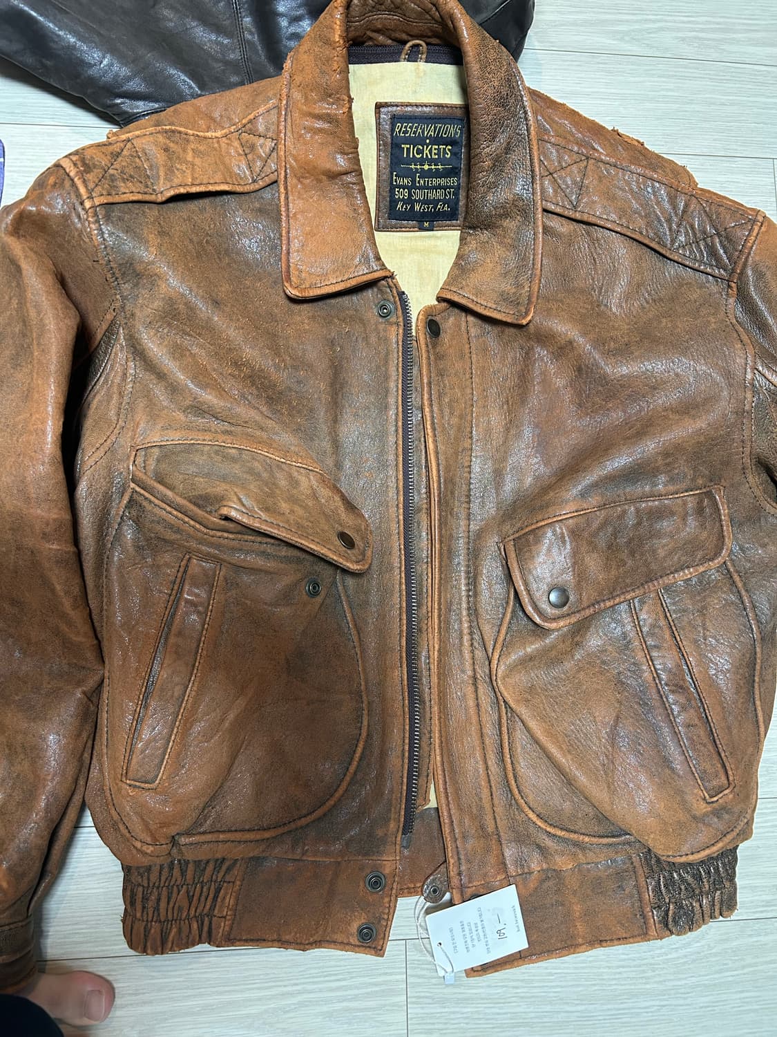 빈티지 레더자켓 상품이미지1