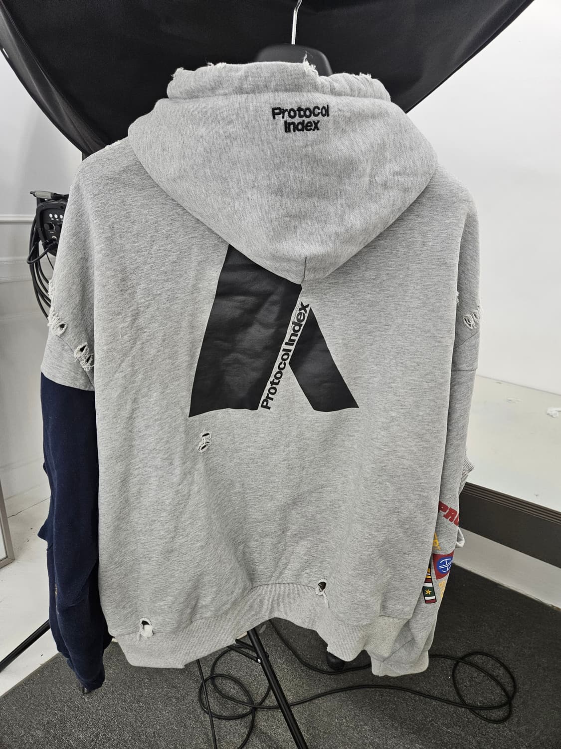 프로토콜인덱스 리컨스트럭티드 스웨트셔츠 집업 상품이미지5