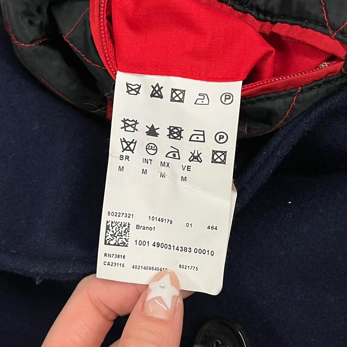 [정품] HUGO 네이비 더블 버튼 코트 b18 상품이미지6