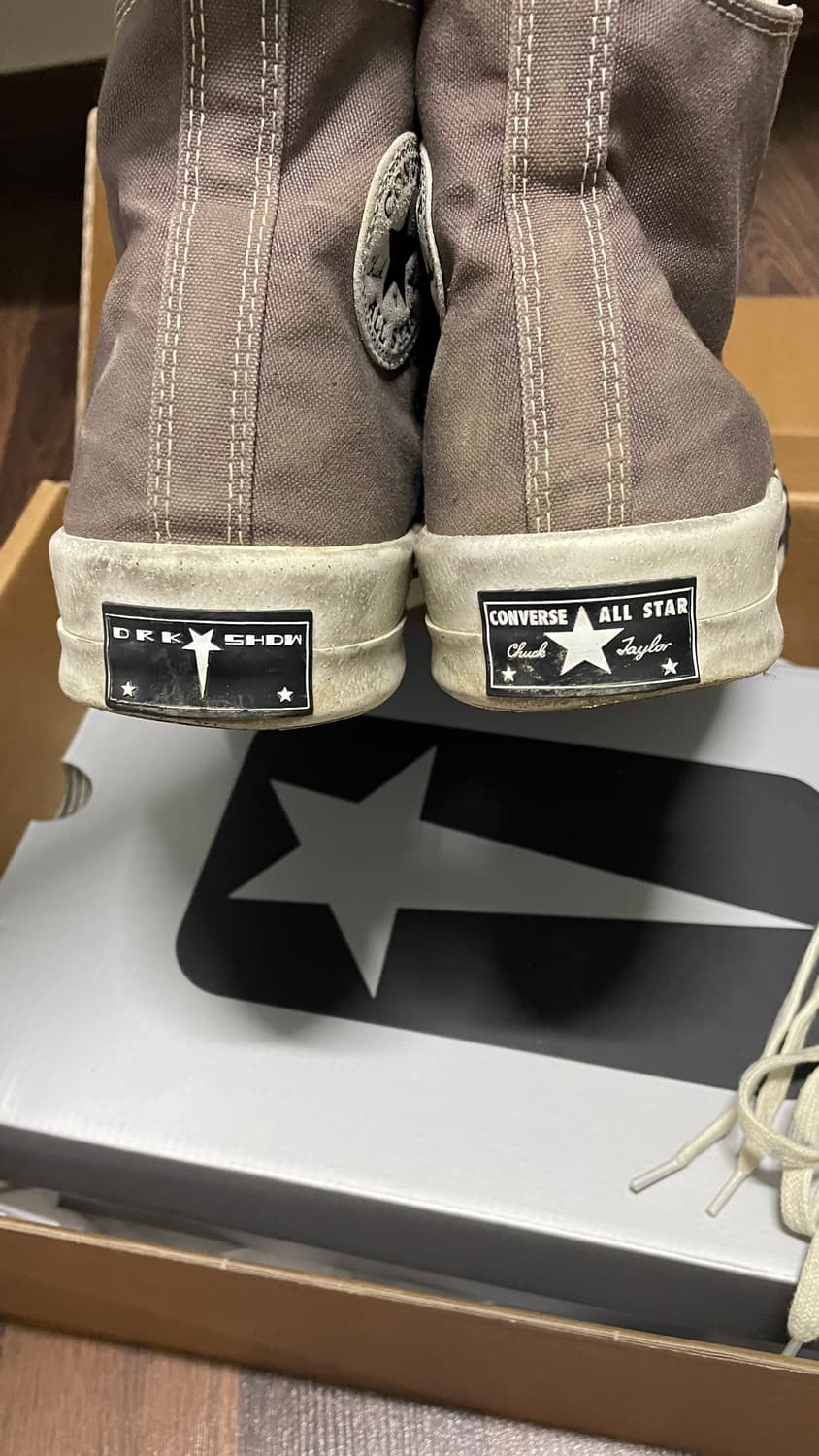 릭오웬스 컨버스 터보다크 척 70 9.5(275) 상품이미지2