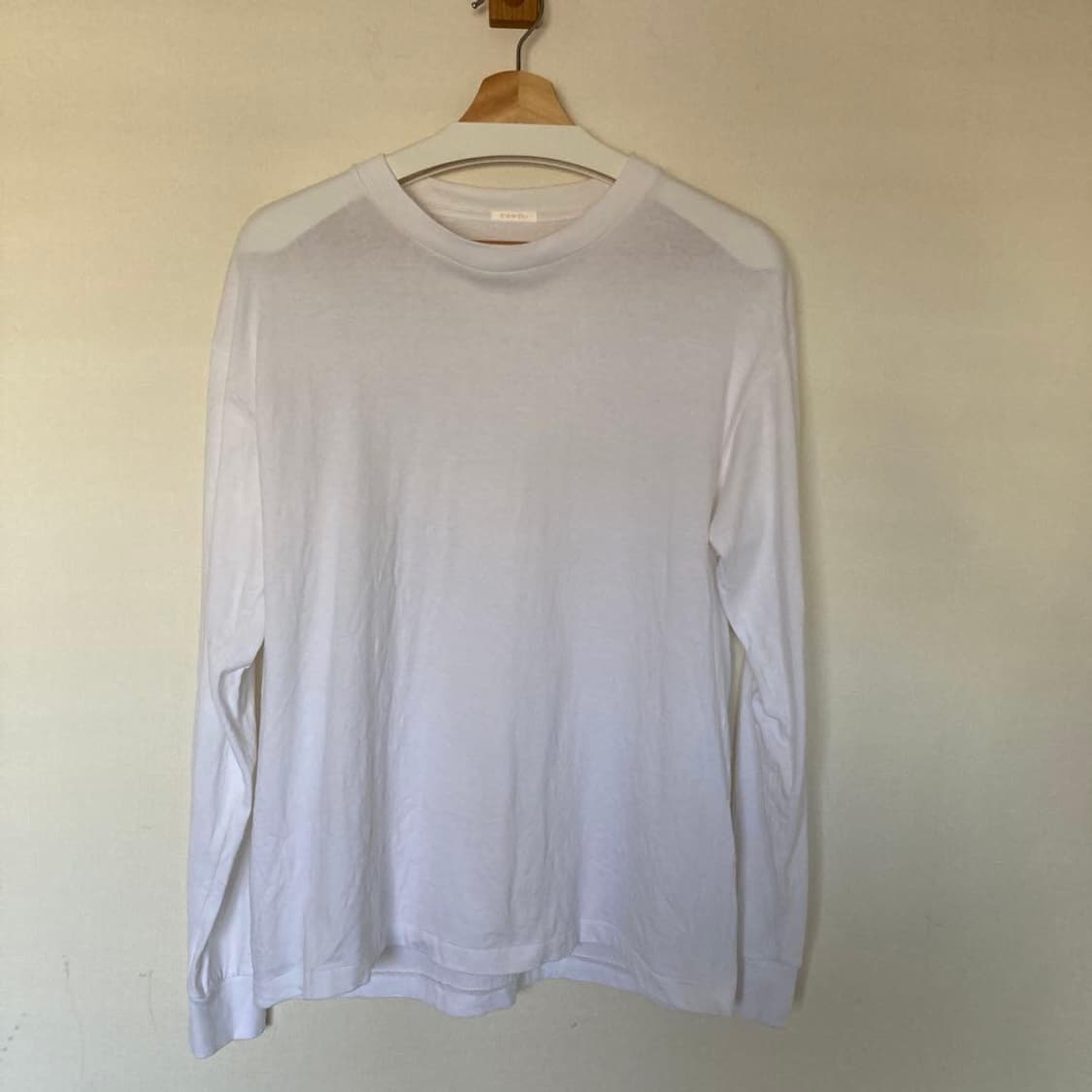 코모리 / 크루넥 긴팔티셔츠 화이트 / 2 상품이미지1