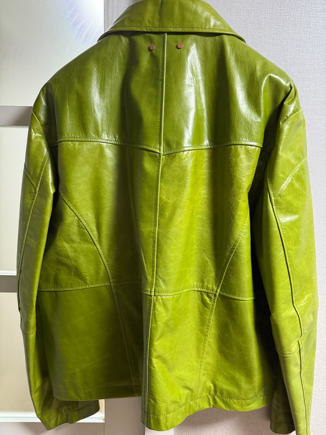 앤더슨벨 그린 레더 자켓 XL 상품이미지2