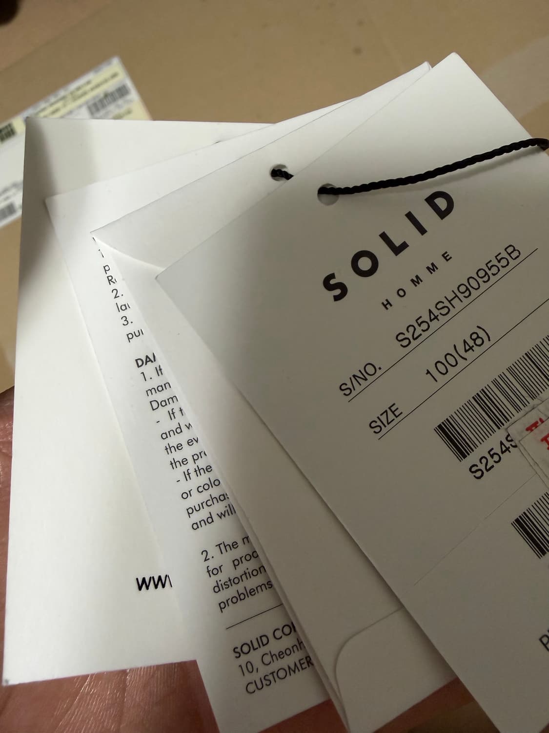 솔리드옴므 하프코트 (블랙,48) 상품이미지5