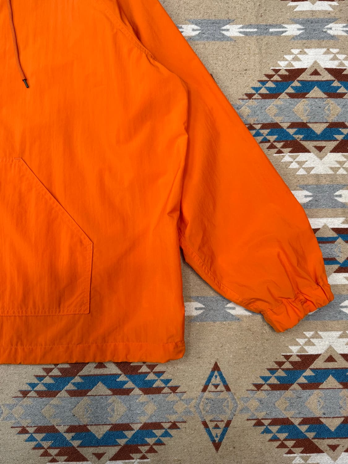 [4] 오라리 워시드 나일론 웨더 코튼 집업 풀오버 오렌지 상품이미지4