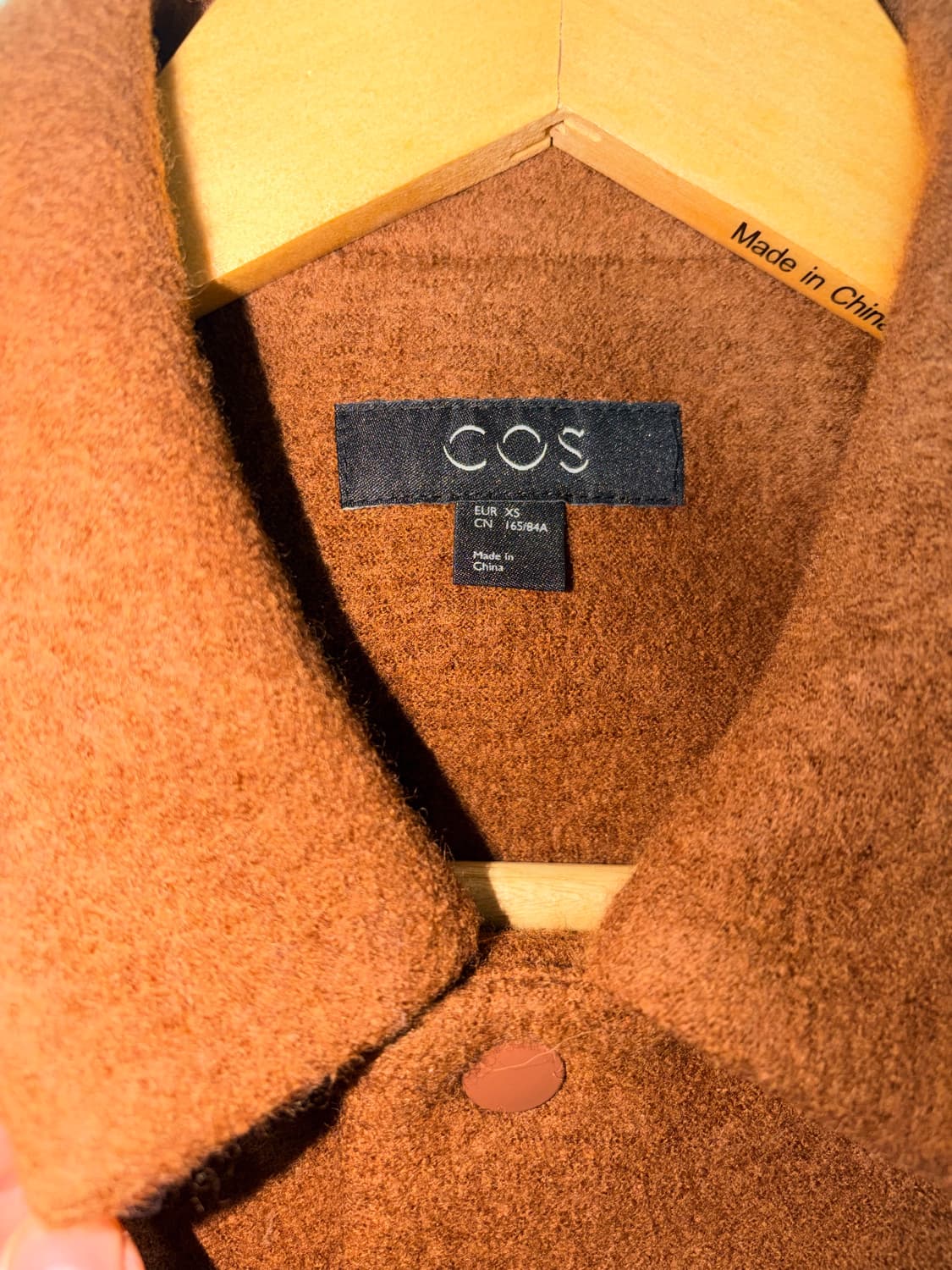 [XS] COS 코스 브라운 울 보일드 자켓 상품이미지4