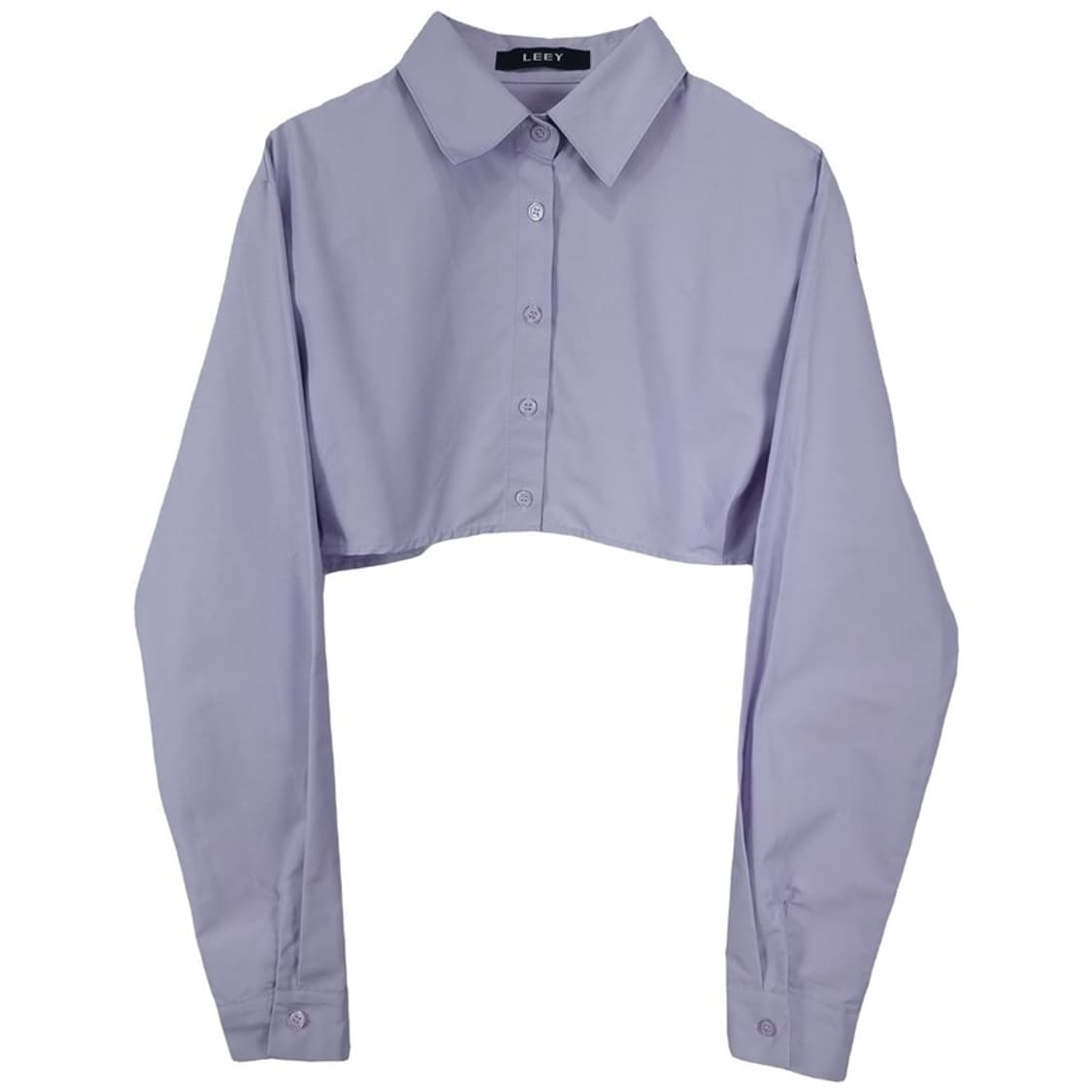 [엘이이와이] 백 슬릿 크롭 셔츠 블라우스 M19013 상품이미지2