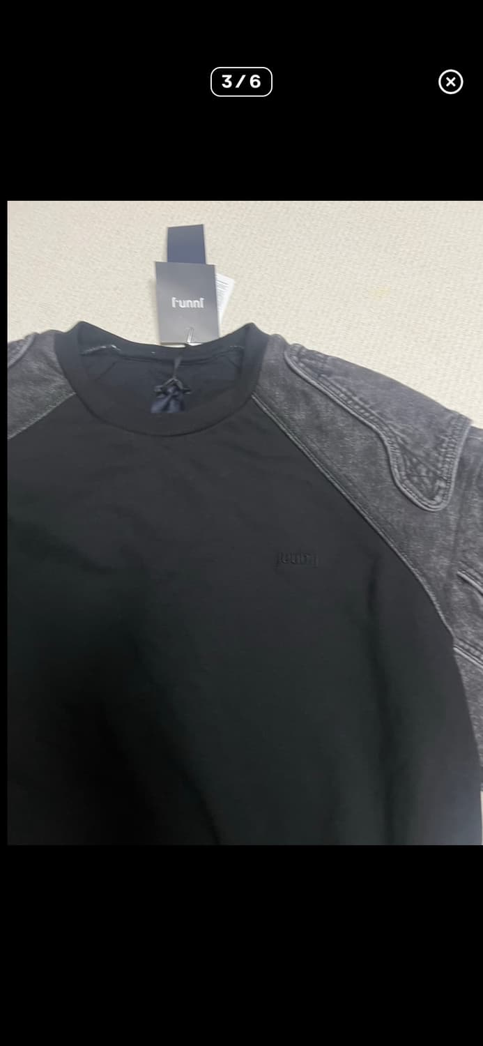 준지 데님 코튼 맨투맨 상품이미지4