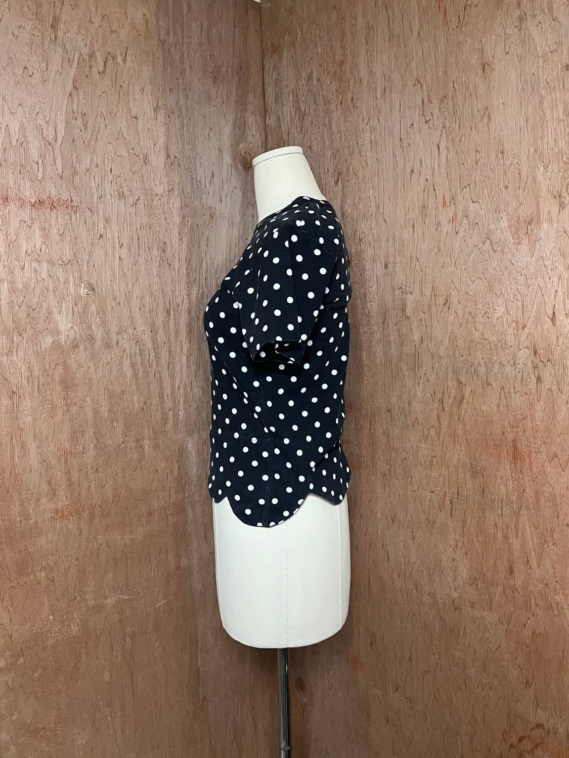 꼼데가르송 도트 밑단 절개 반팔 티셔츠 상품이미지2