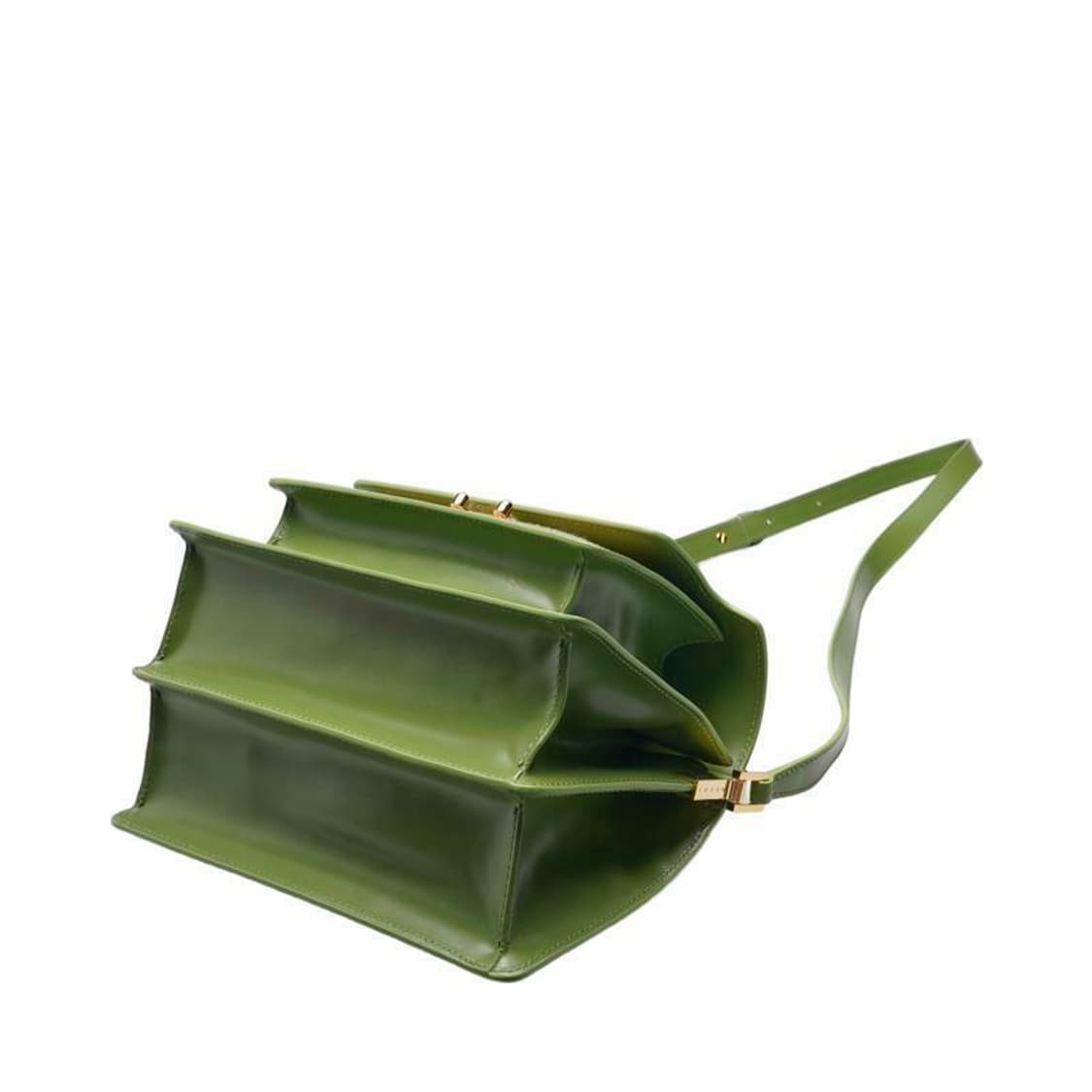 (새상품) 마르니 그린 & 베이지 라피아 트렁크 미듐 여성 크로스백 상품이미지3