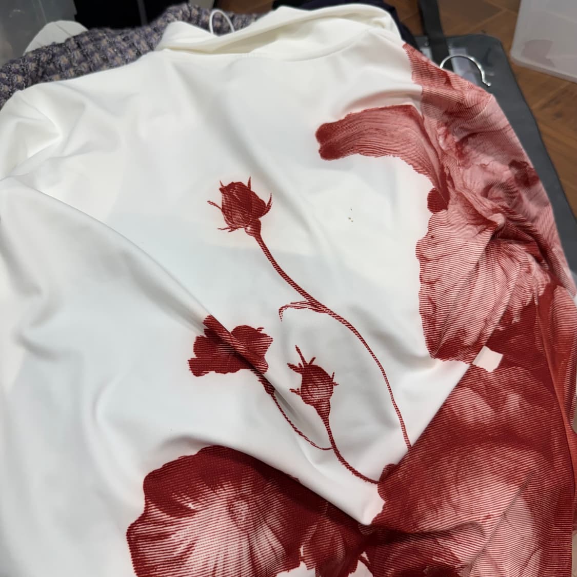 나체 하프톤 셔츠 화이트 상품이미지2