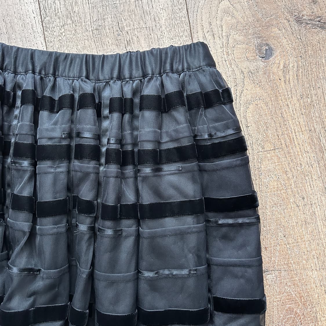 Mixed Line Patchwork Tulle Skirt 상품이미지6