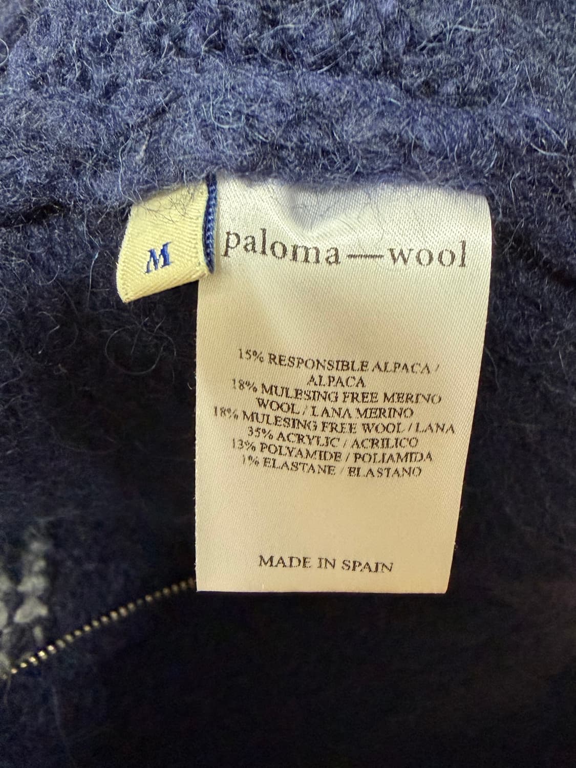 (M) 팔로마울 PLAISIR ZIP 울 집업 상품이미지4