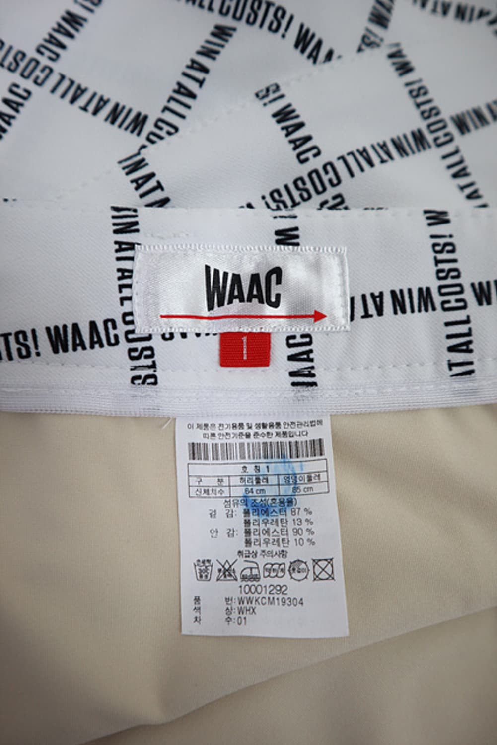 여성 WAAC 왁 골프 스커트 속바지 매장판 체크무늬 상품이미지6