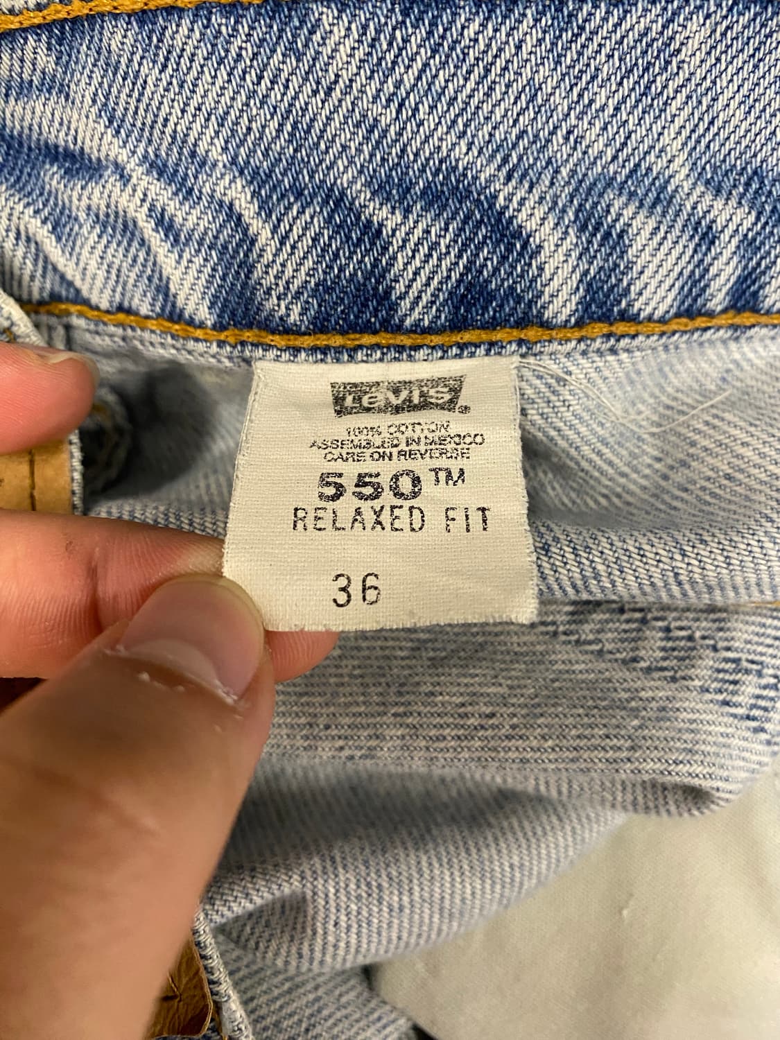 90s Levis 리바이스 550 오렌지탭 데님 쇼츠 상품이미지9