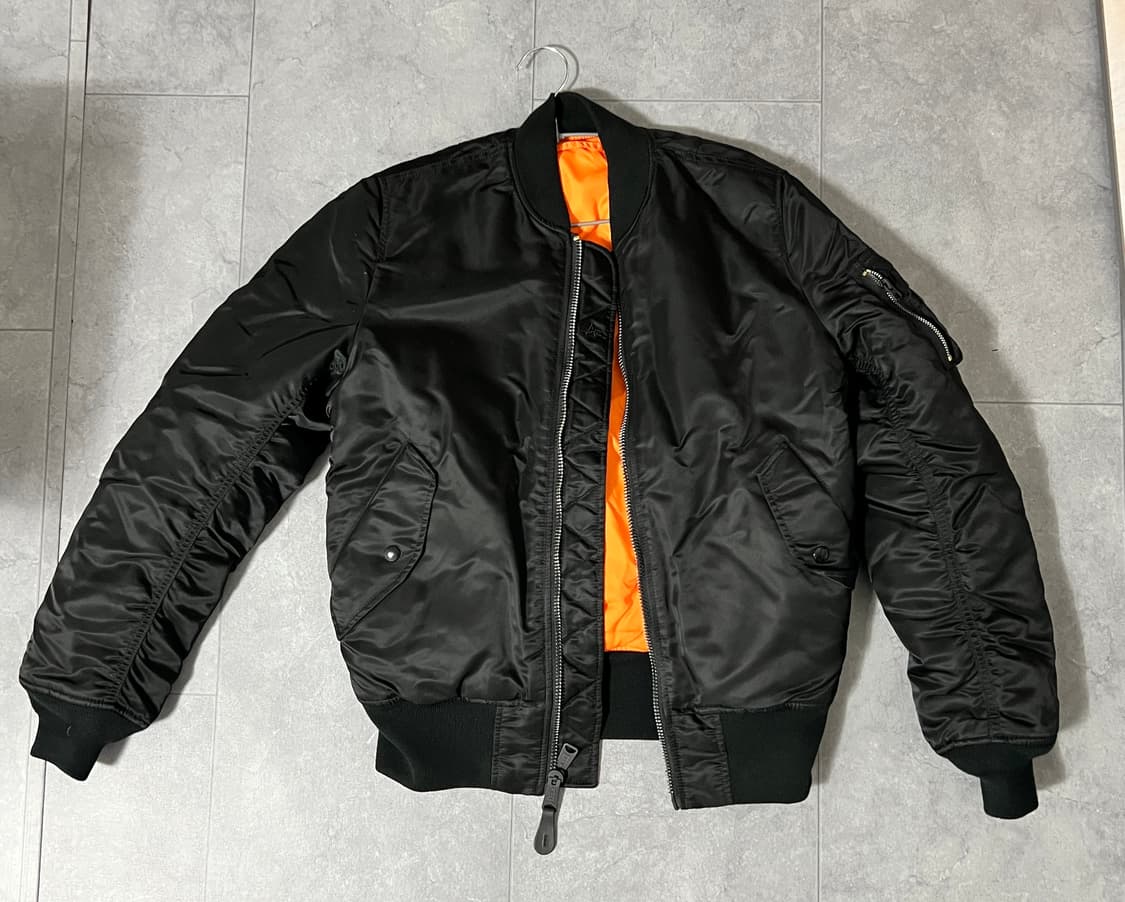 알파인더스트리 MA-1 블랙 (M) 상품이미지1