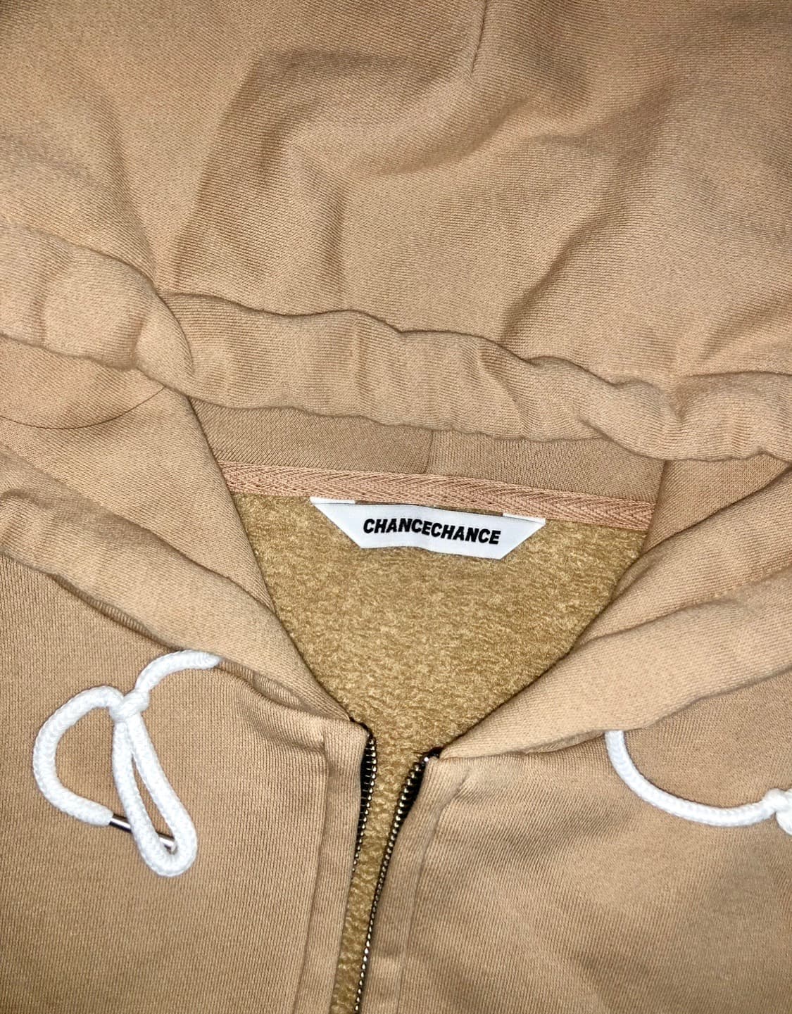 챈스챈스 레터링 기모 후드집업 상품이미지2