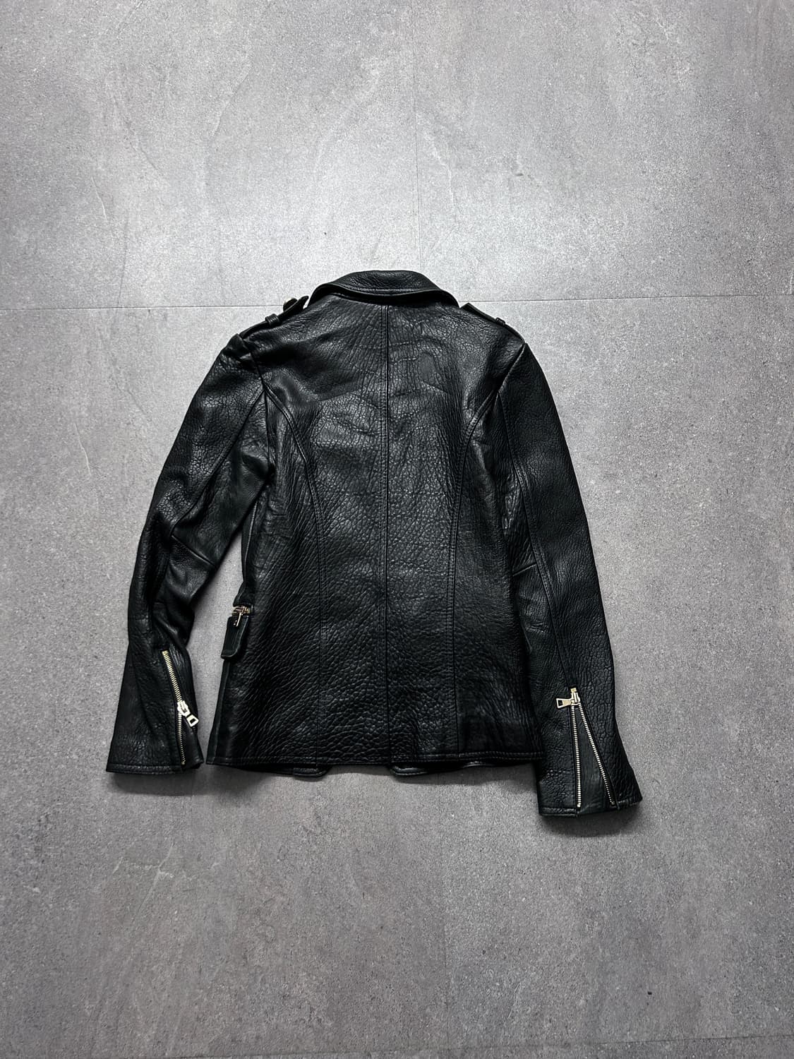 나폴레옹 카우하이드 더블 레더 자켓 상품이미지6