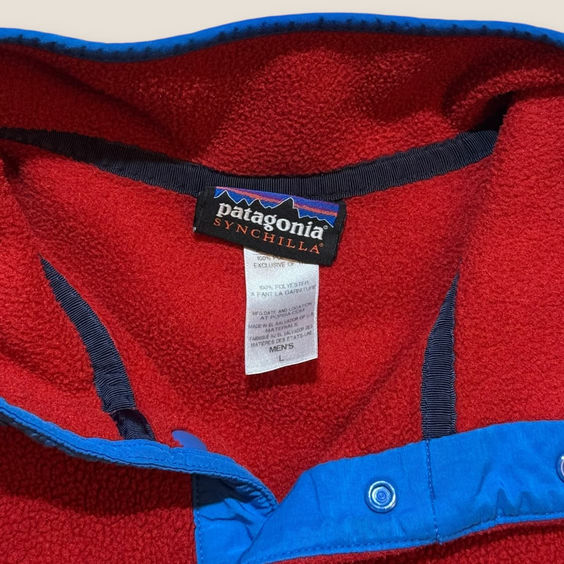 파타고니아 신칠라 스냅티 레드 L 상품이미지4