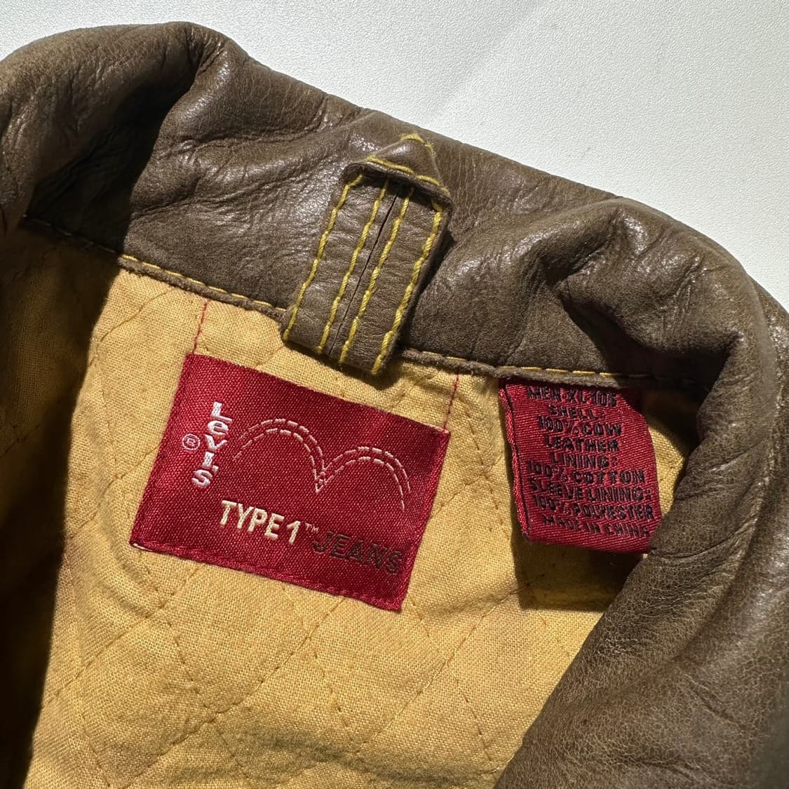 리바이스 타입원 카우레더 소가죽 웨스턴 블루종 자켓 상품이미지4