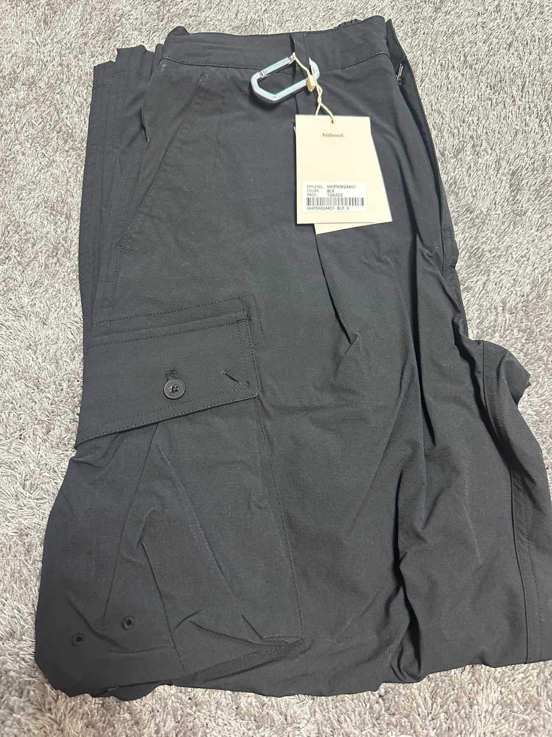 하이드아웃 밀리터리 복각 카고 팬츠 블랙 3 사이즈 상품이미지2