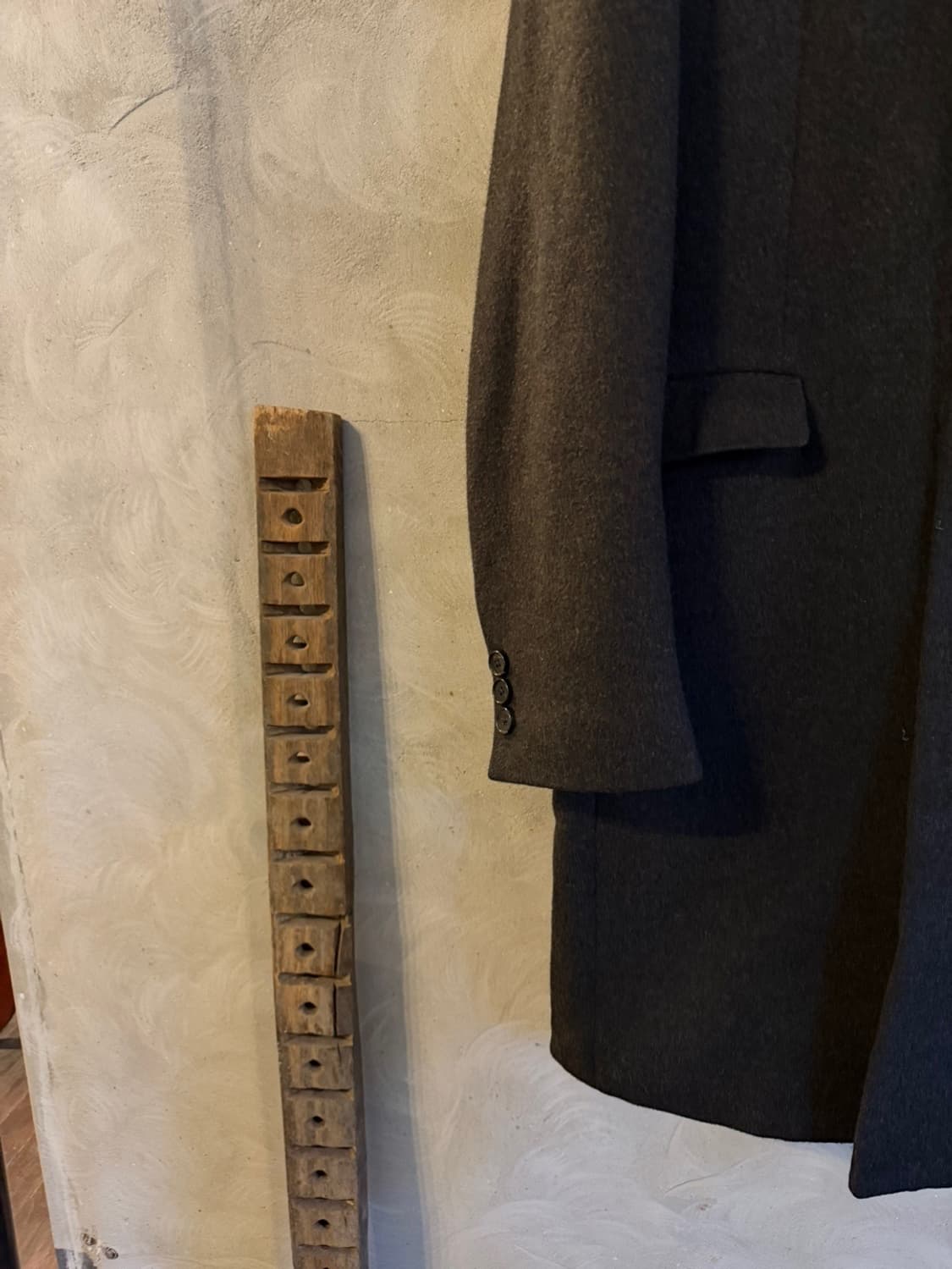 시스템 캐시미어 울 체스터필드 코트 100 상품이미지5