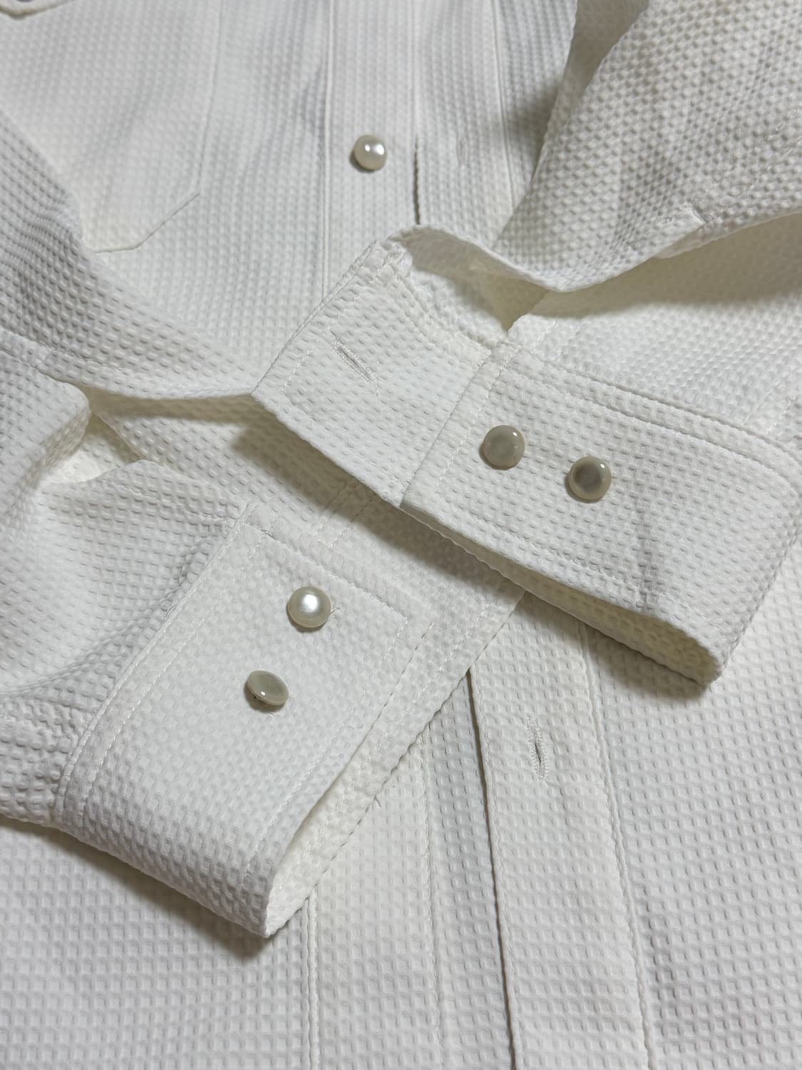 웨스켄 WESKEN WESTERN RIVET DOBBY SHIRT 상품이미지5