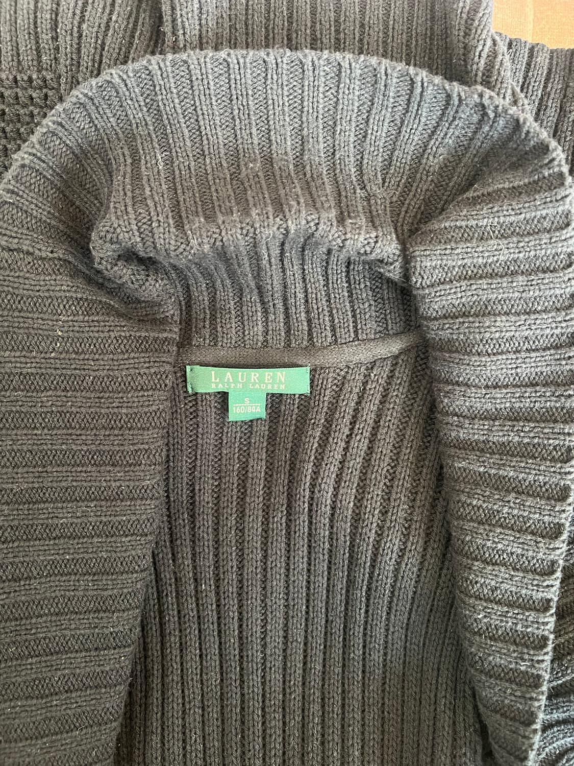 로렌 랄프로렌 여성 블랙 케이블니트조끼 니트베스트 상품이미지5