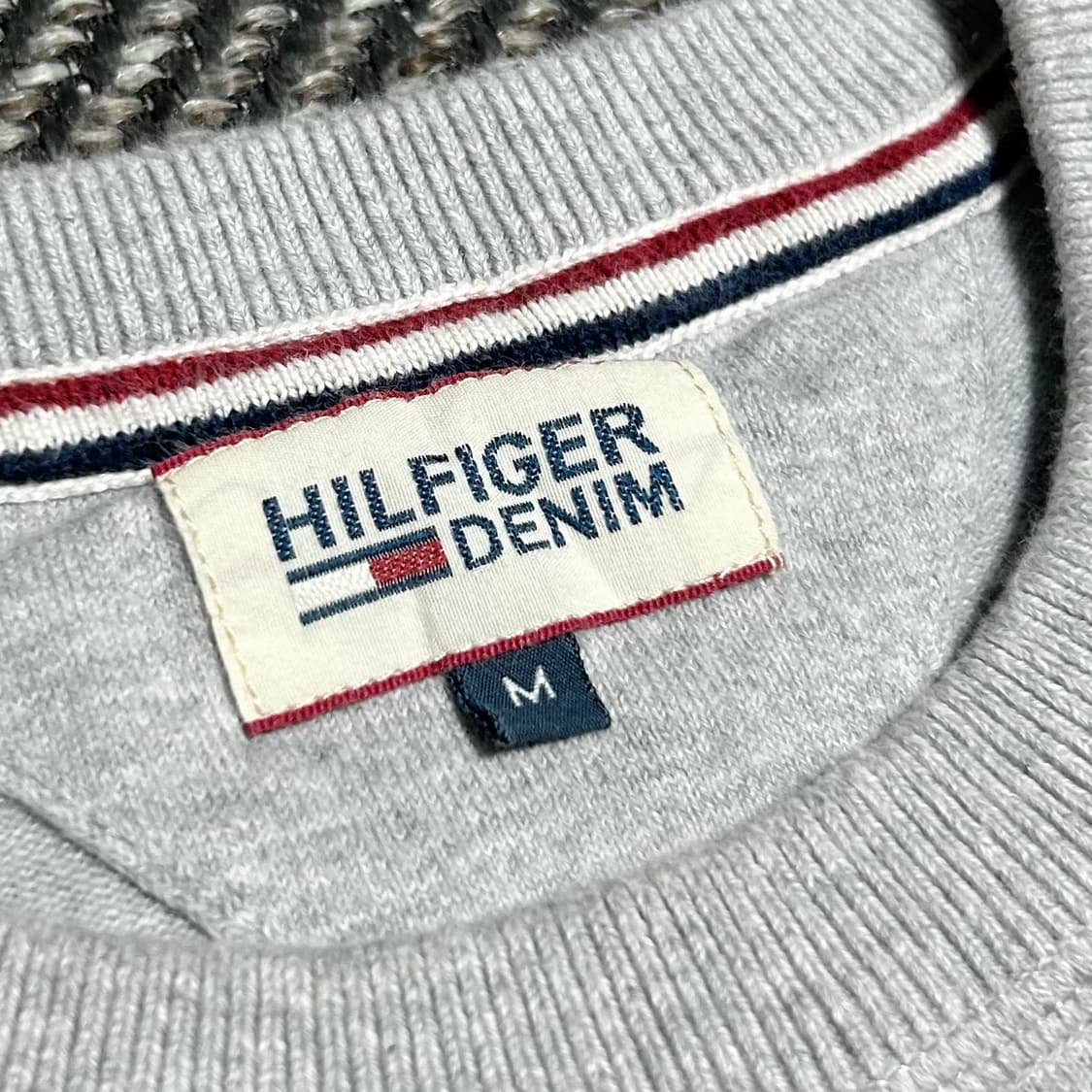 [M] Tommy 타미힐피거 그레이 라운드 니트 상품이미지4