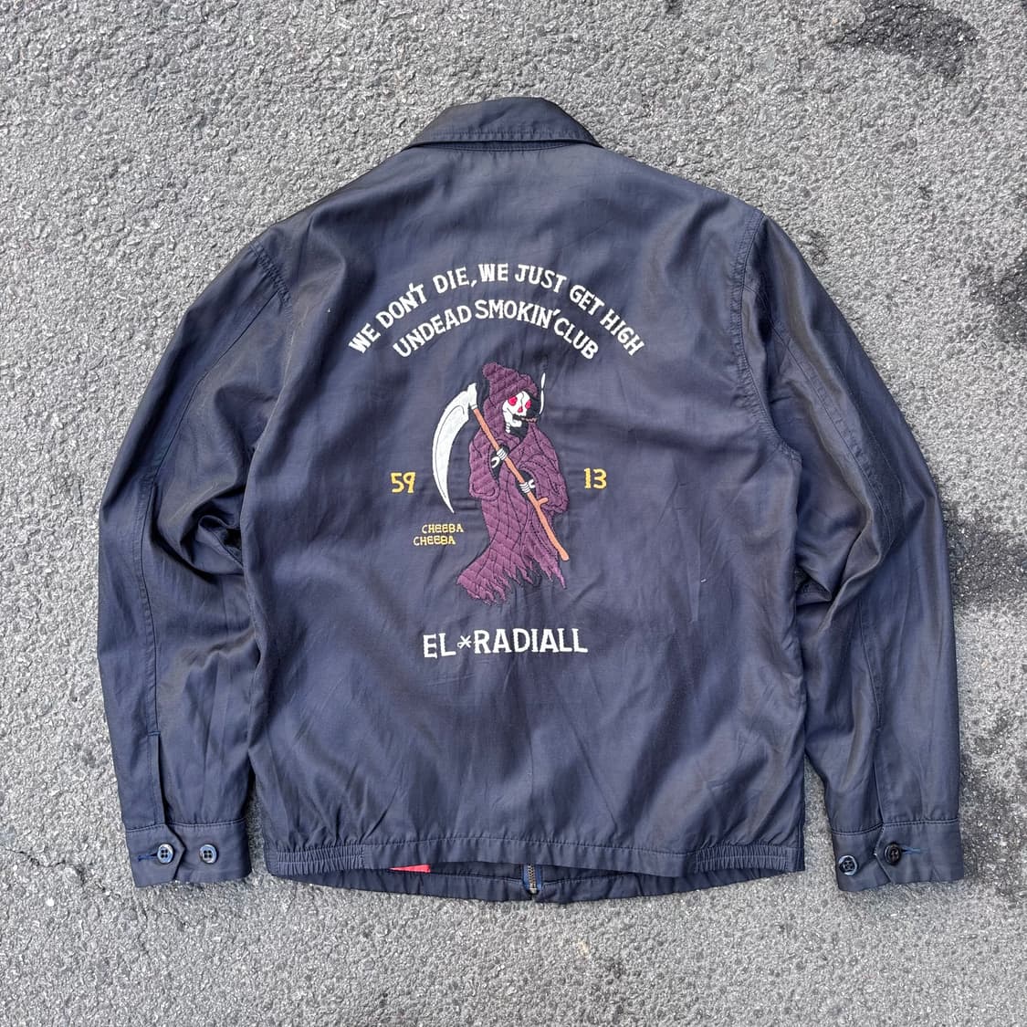 일본 라디알 큐프라 자수 자켓 상품이미지1