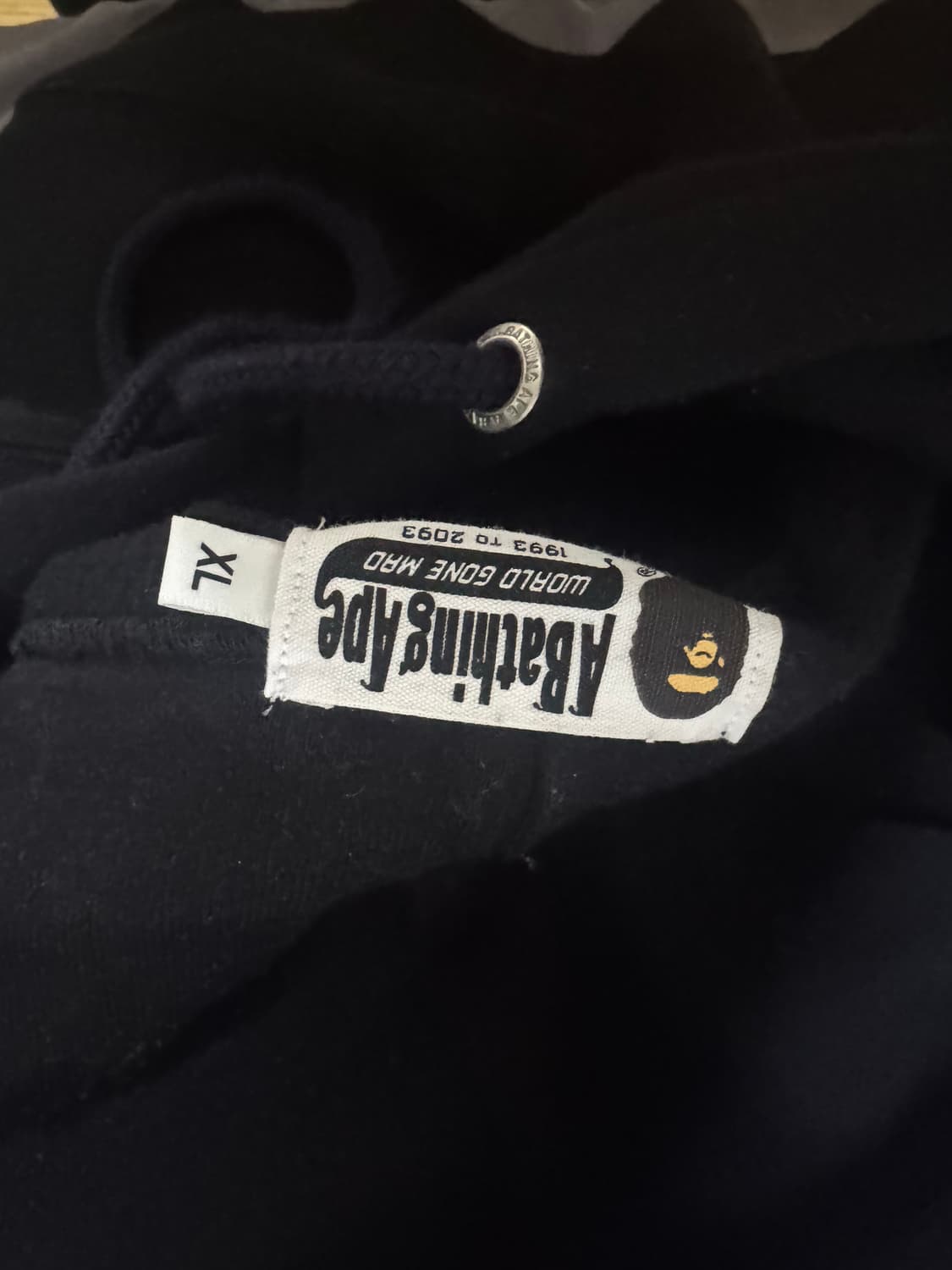 베이프 자수 후트티 XL 상품이미지4