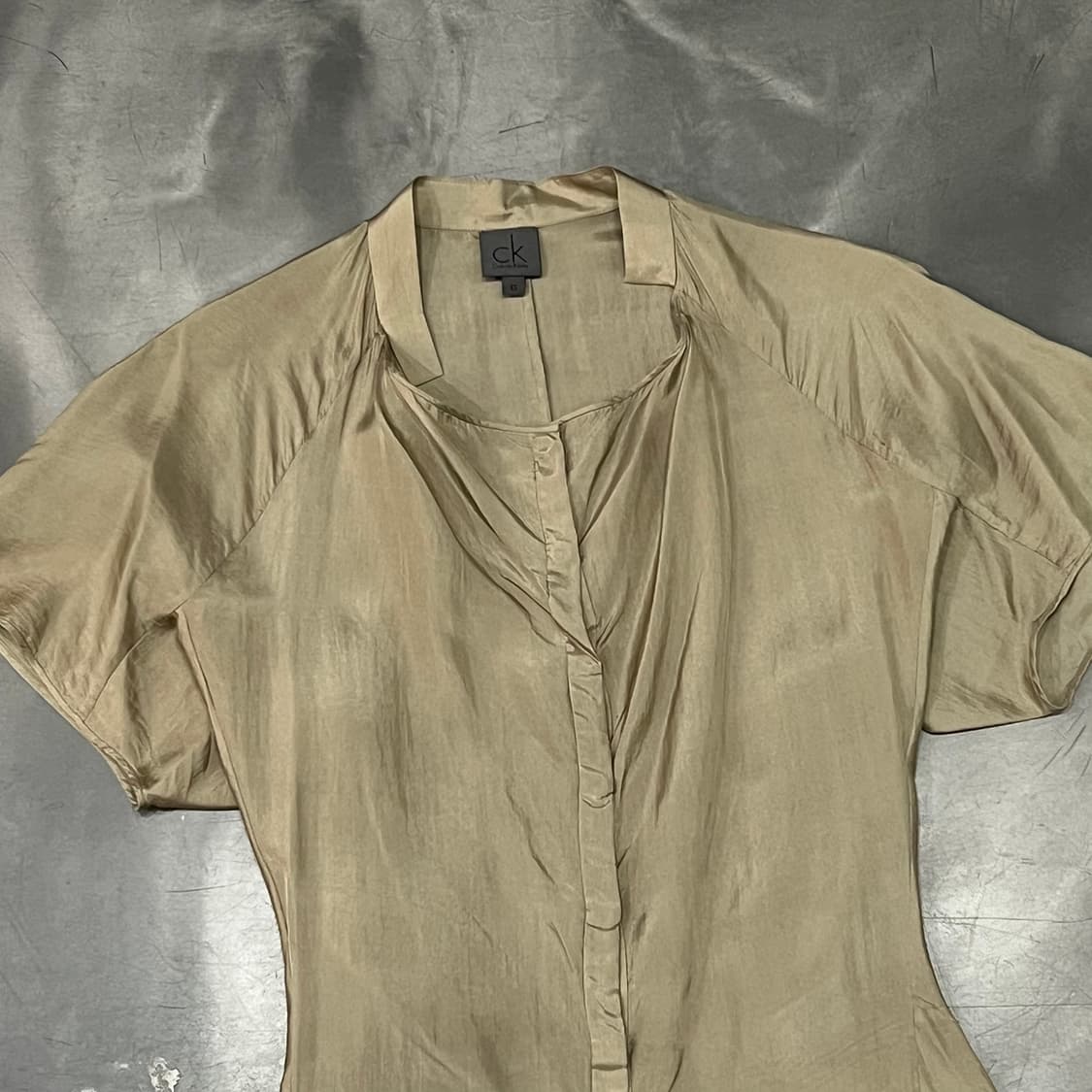  캘빈클라인 실크 하프 블라우스 y15987 상품이미지3