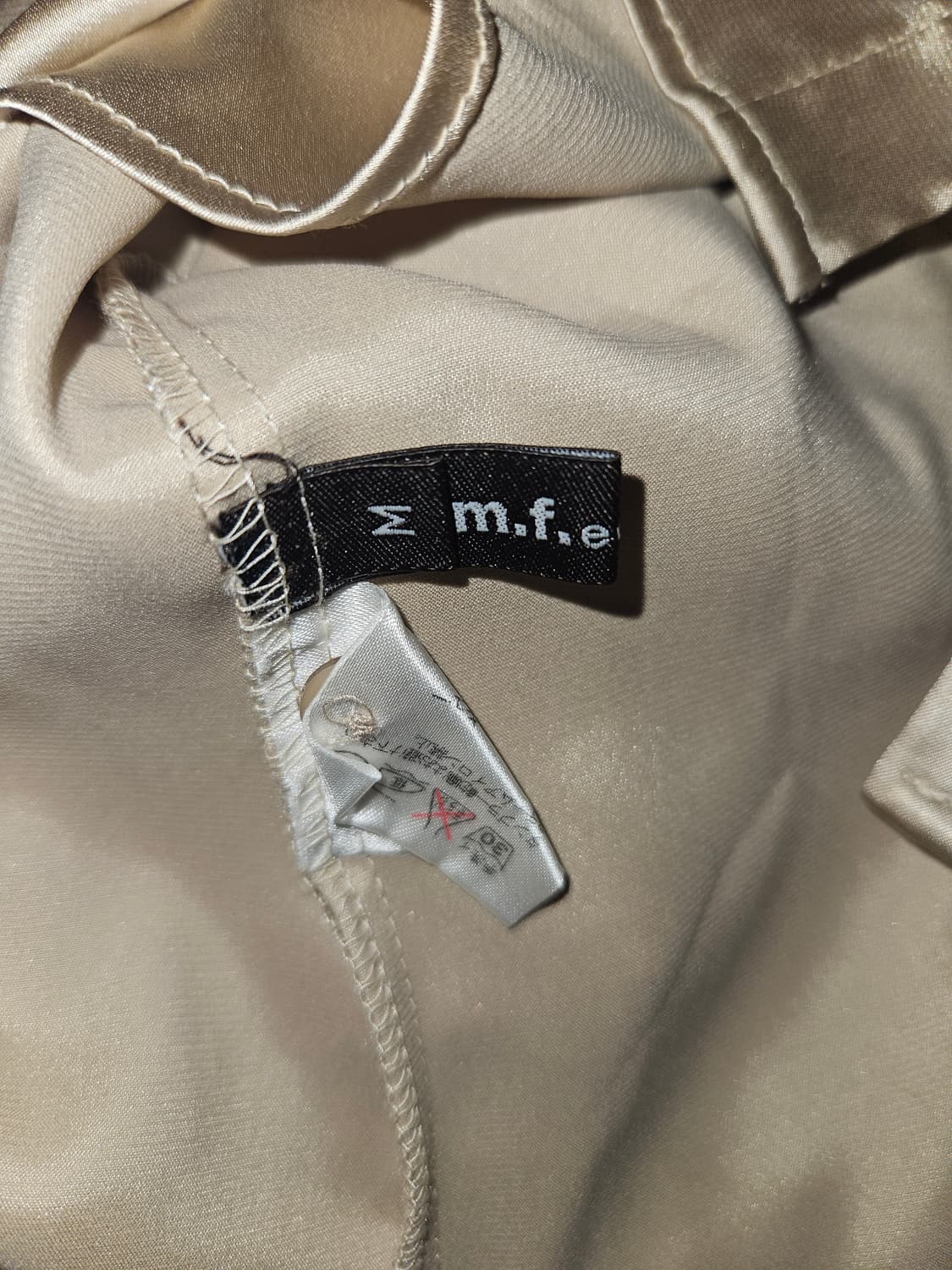 m.f.editorial 빈티지 골드 러플 블라우스 상품이미지3