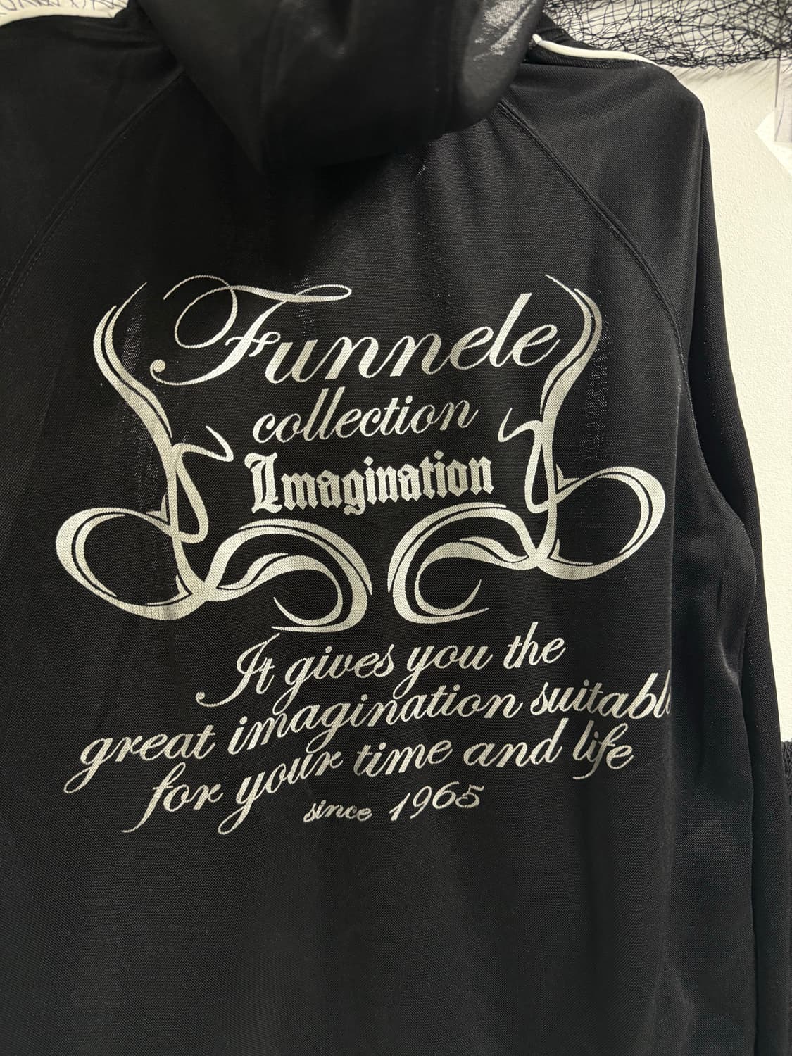 00s punk mood lettering hood zip up 상품이미지5