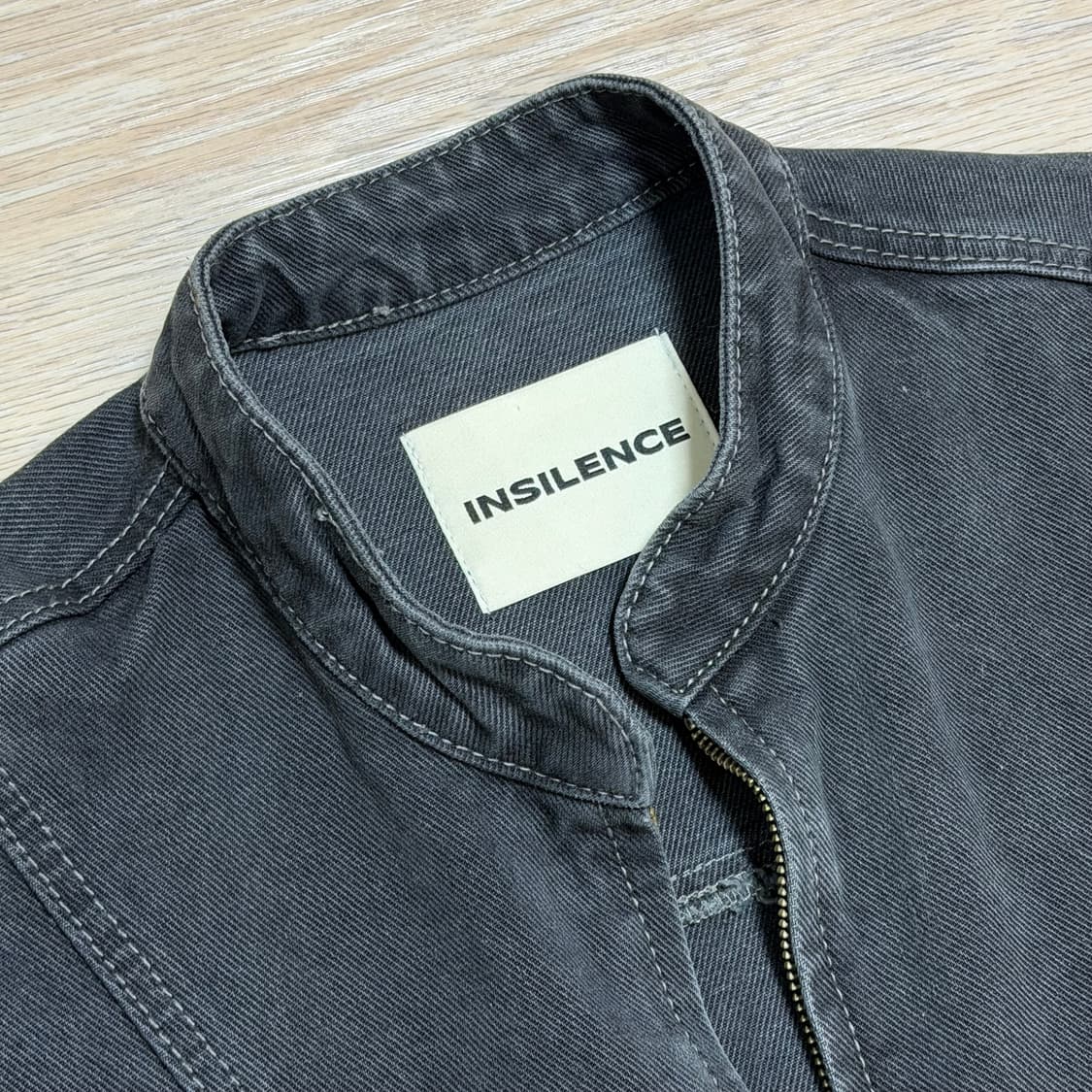 스모킹 페이드 데님 자켓 WASHED BLACK  상품이미지2