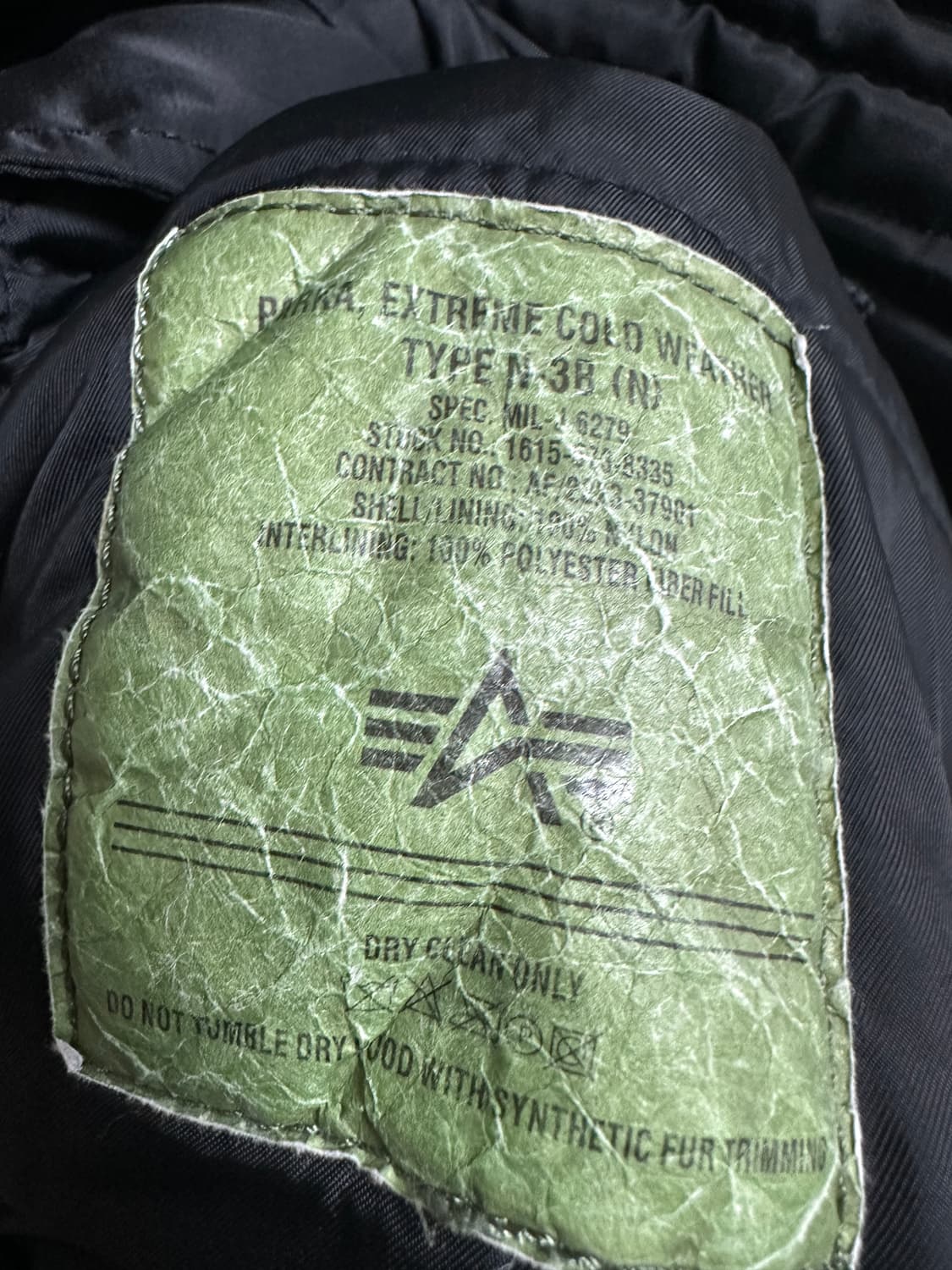 알파인더스트리 n-3b 파카 상품이미지5