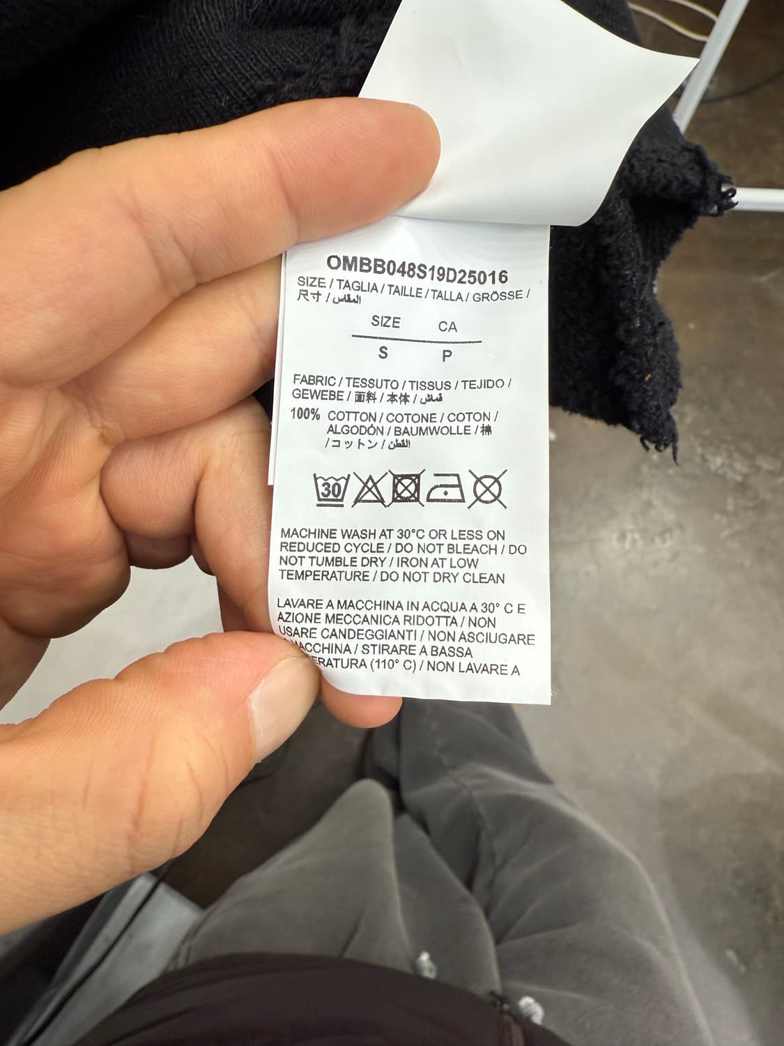 오프화이트 11주년 19SS 핸드 플래닛 레이어드 후드 티 (s size 상품이미지5