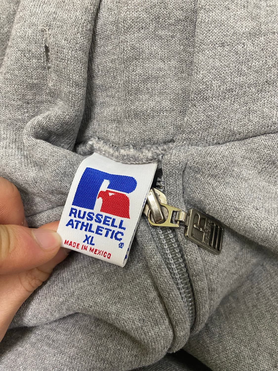 90s 러셀 후드집업 그레이 xl 상품이미지3