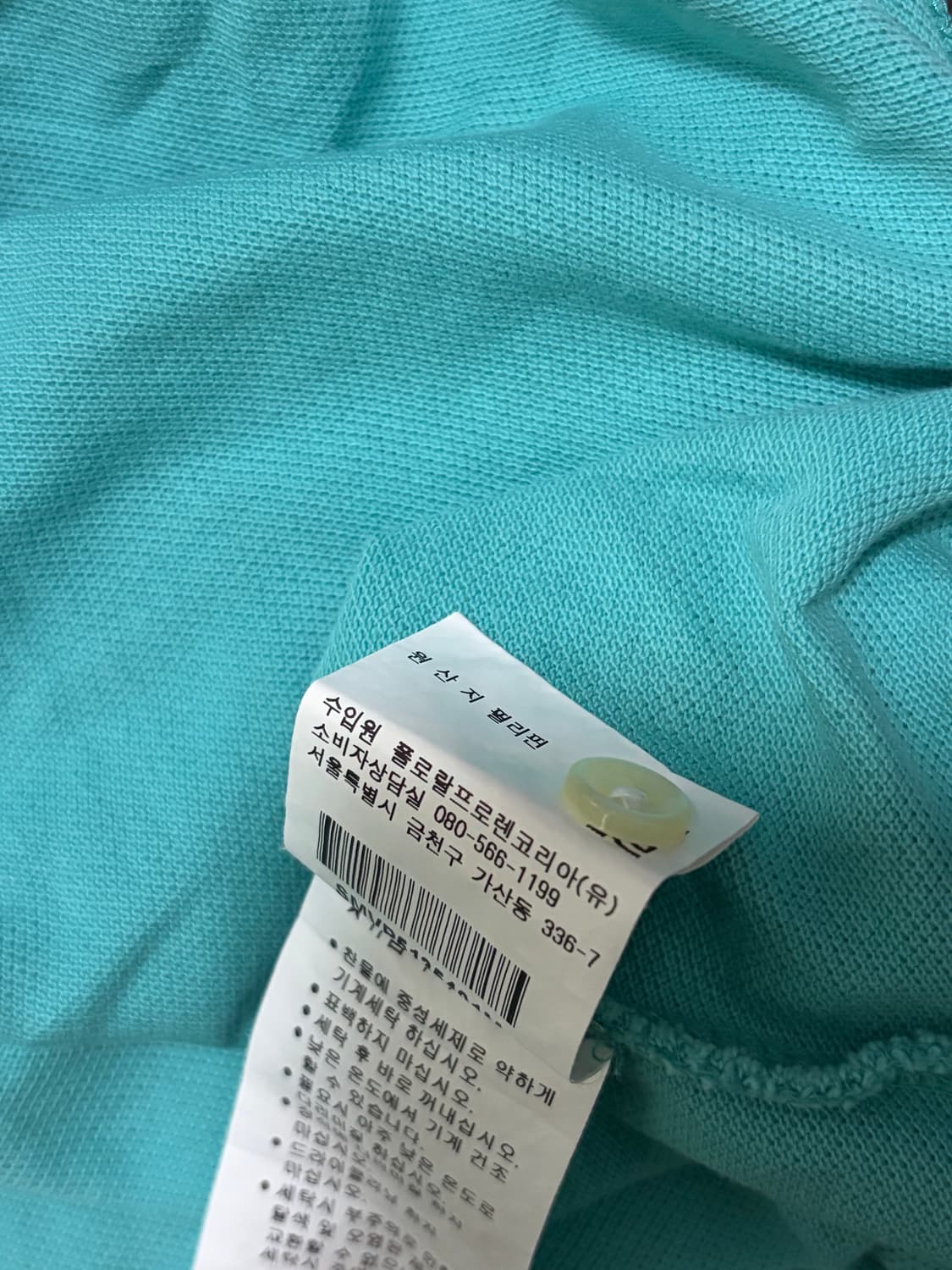 폴로 랄프로렌 민트주황 빅포니 카라티 상품이미지6