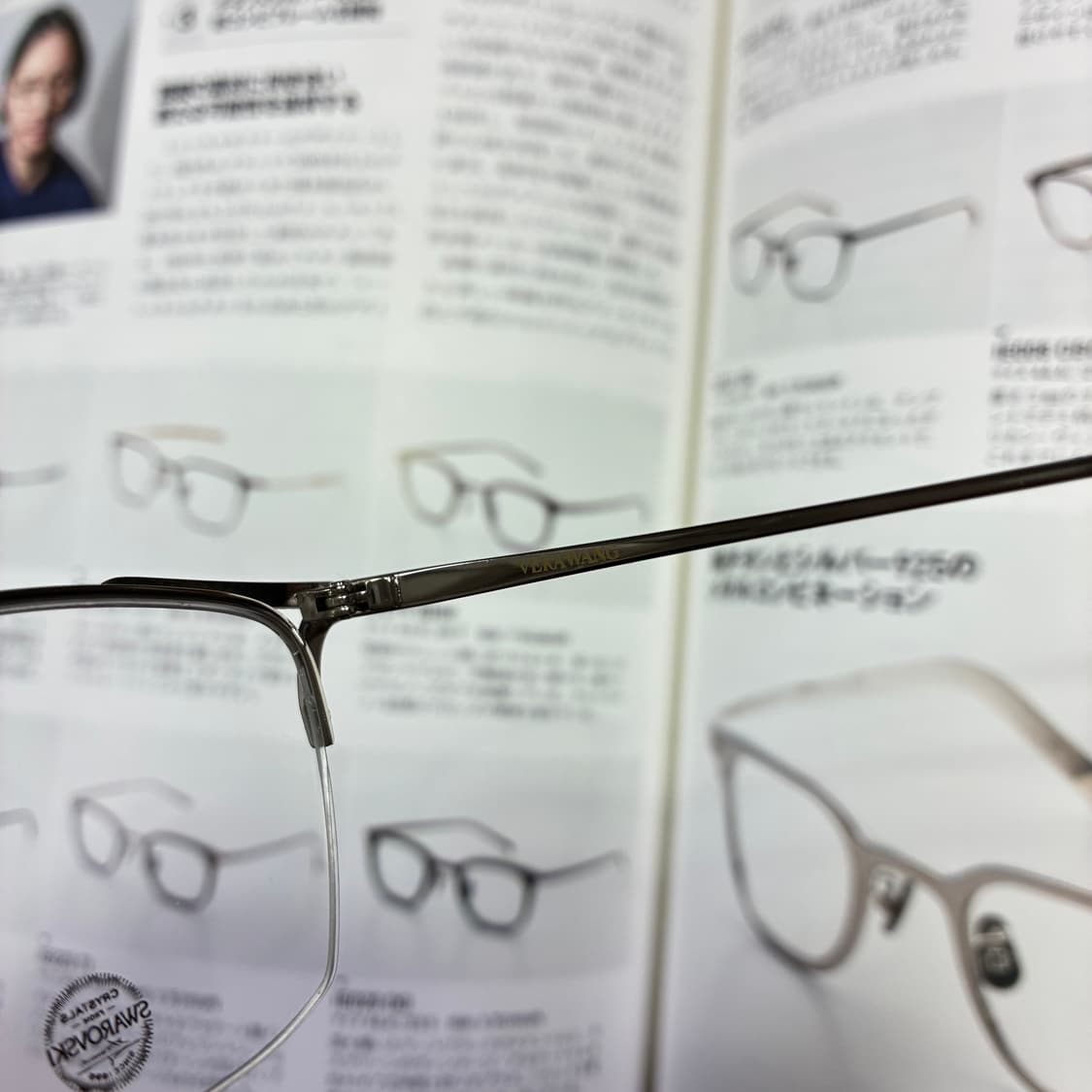 VERA WANG 베라왕 반무테 스와로브스키 티타늄 안경 상품이미지6