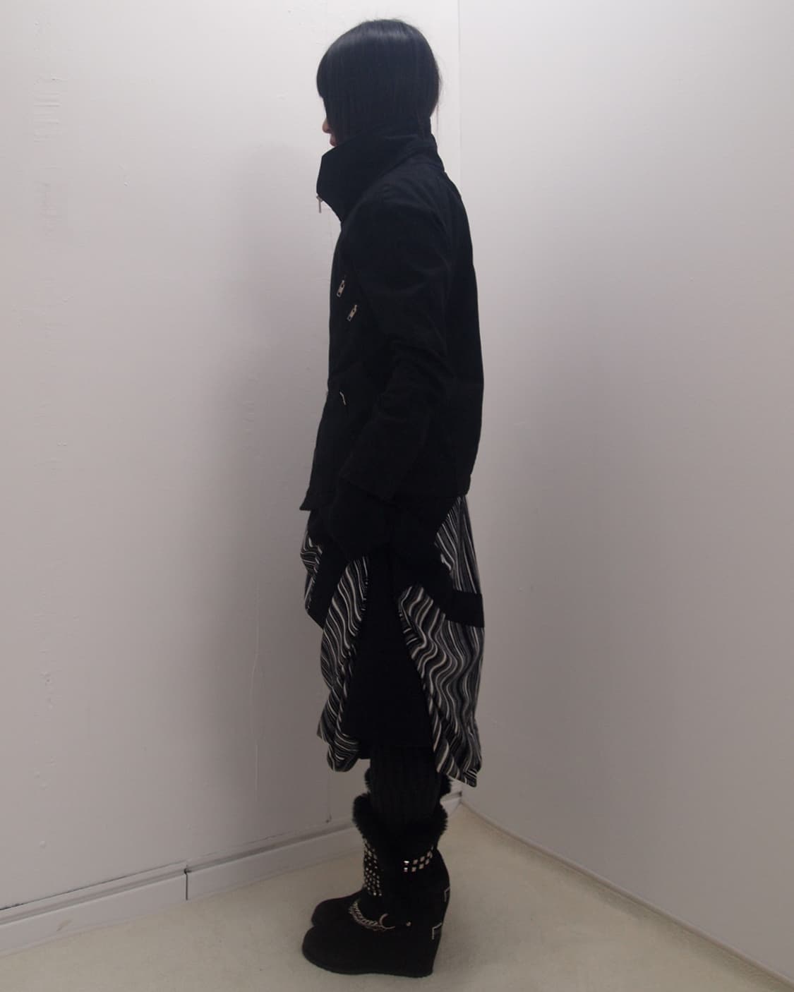 Handwarmer high neck 2way zipper jacket 상품이미지5