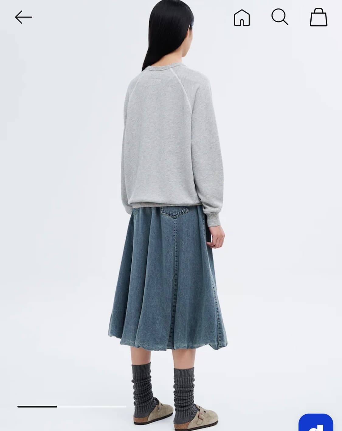 Sea New York 씨뉴욕 데님 스커트 새상품 상품이미지3