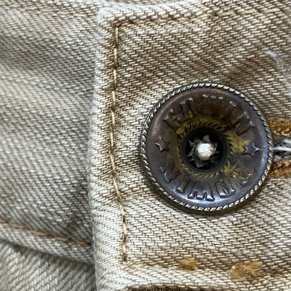 에드윈 웨스턴 포켓 디테일 베이지 데님 팬츠 34 상품이미지4