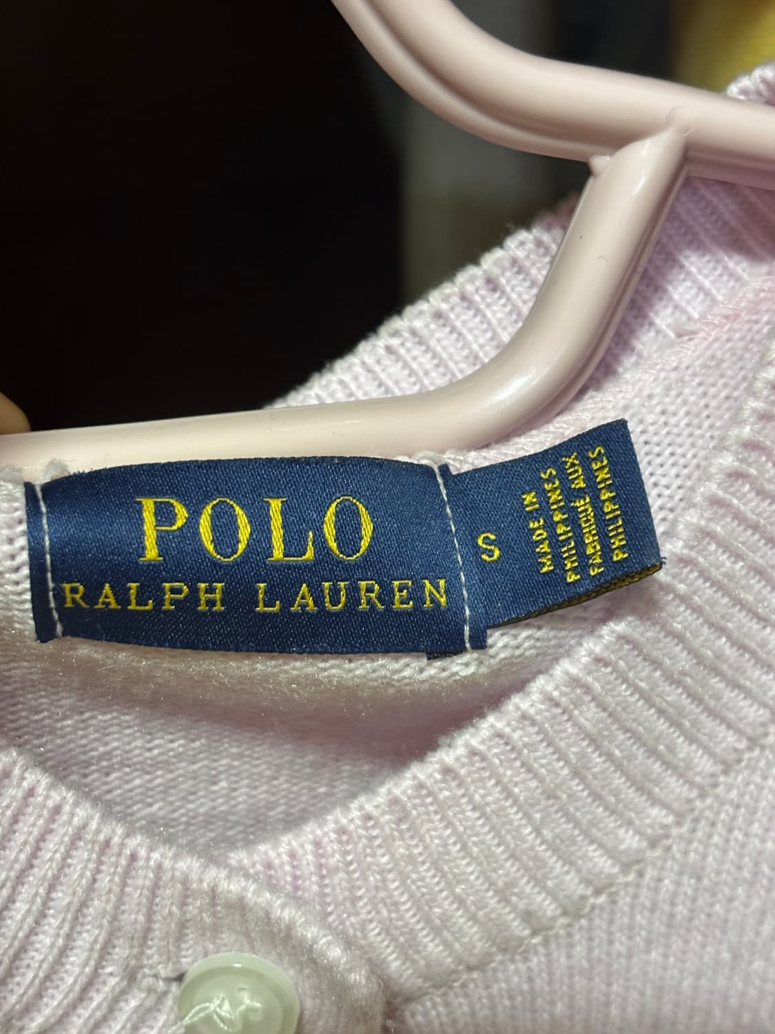 폴로 랄프로렌 가디건 라벤더 S 상품이미지2