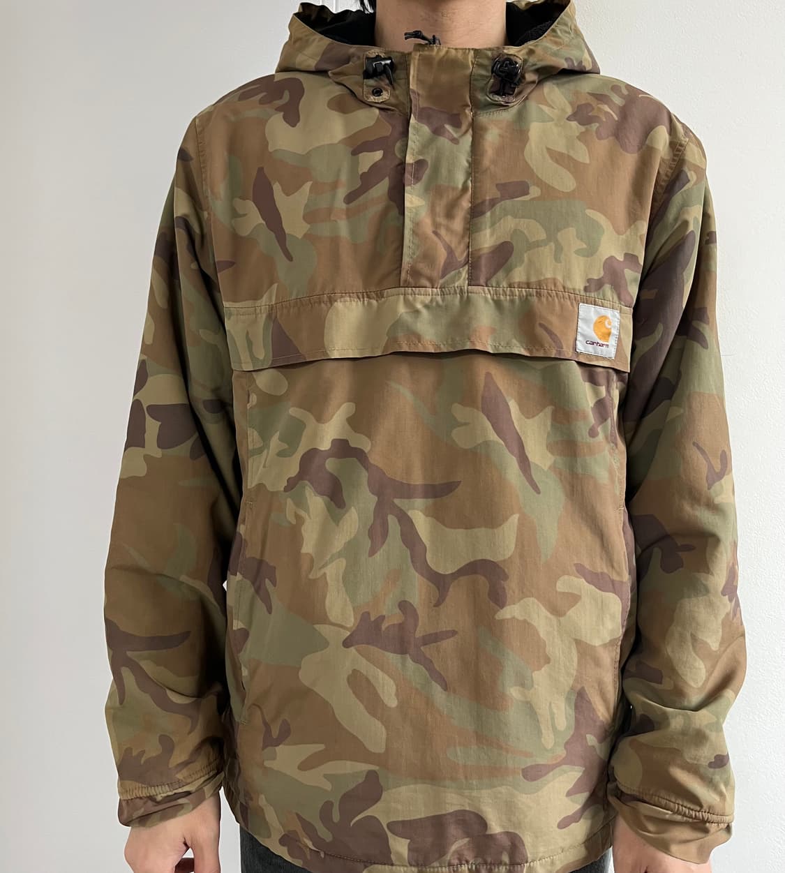 칼하트 카모플라쥬 기모 후드 아노락 점퍼 상품이미지1