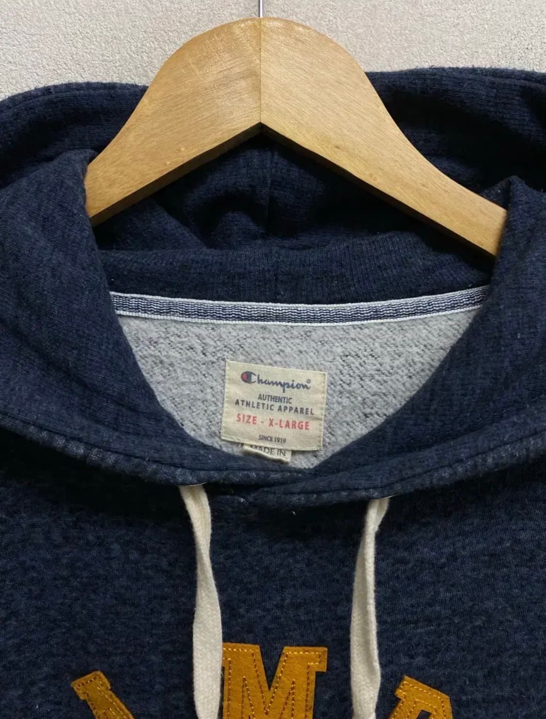 Champion 블루 후드 스웨트셔츠 XL 상품이미지4