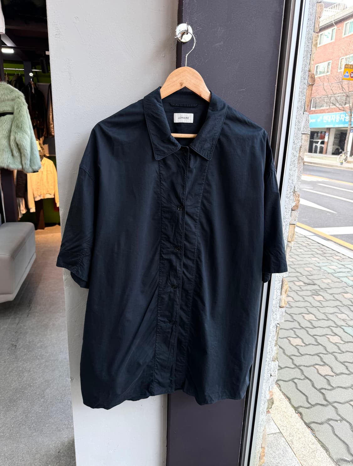 100~105/ 르메르 컨버터블 Seam 오버사이즈 실크 셔츠 상품이미지2