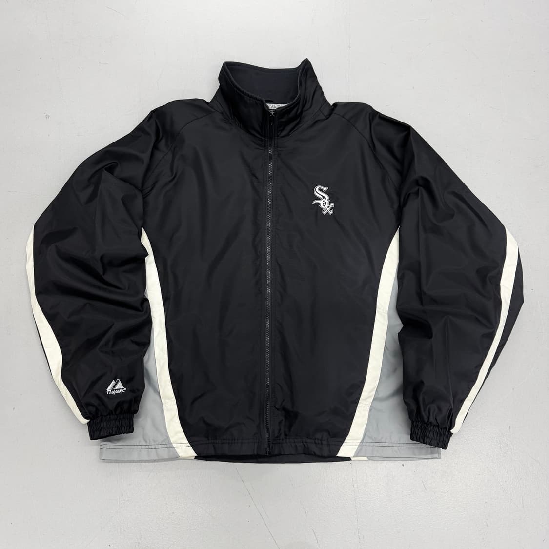 마제스틱 올드스쿨 베이스볼 시카고 화이트삭스 오버핏 바람막이 자켓 상품이미지2
