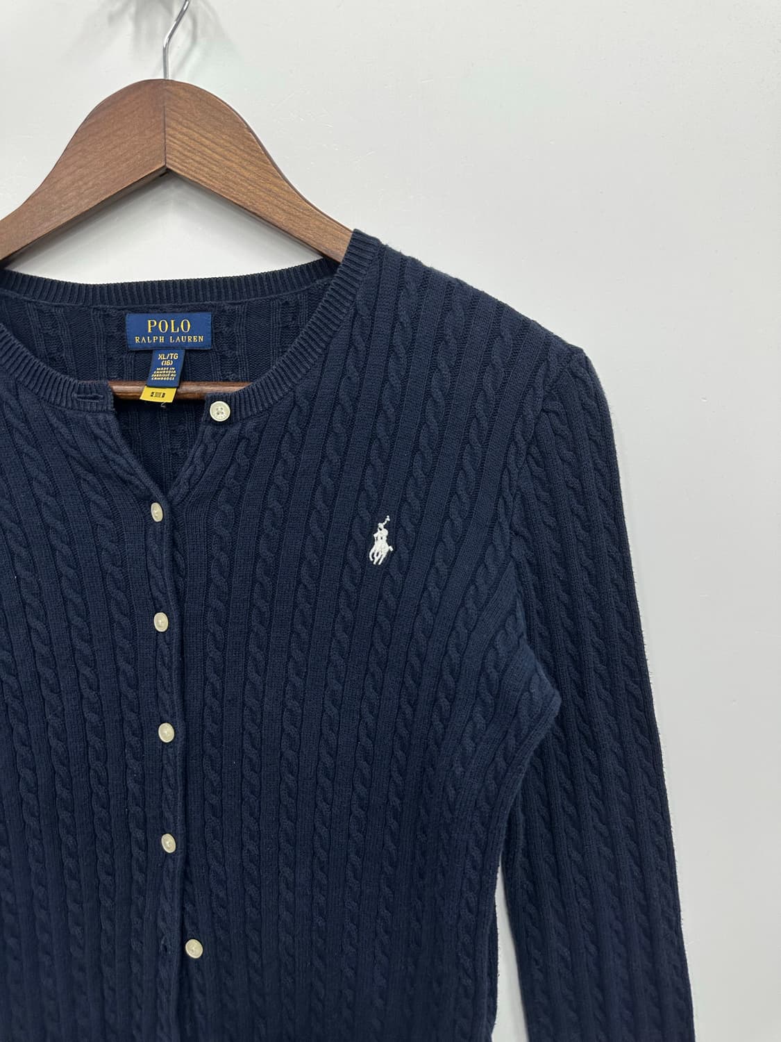 폴로 네이비 니트 가디건  상품이미지3