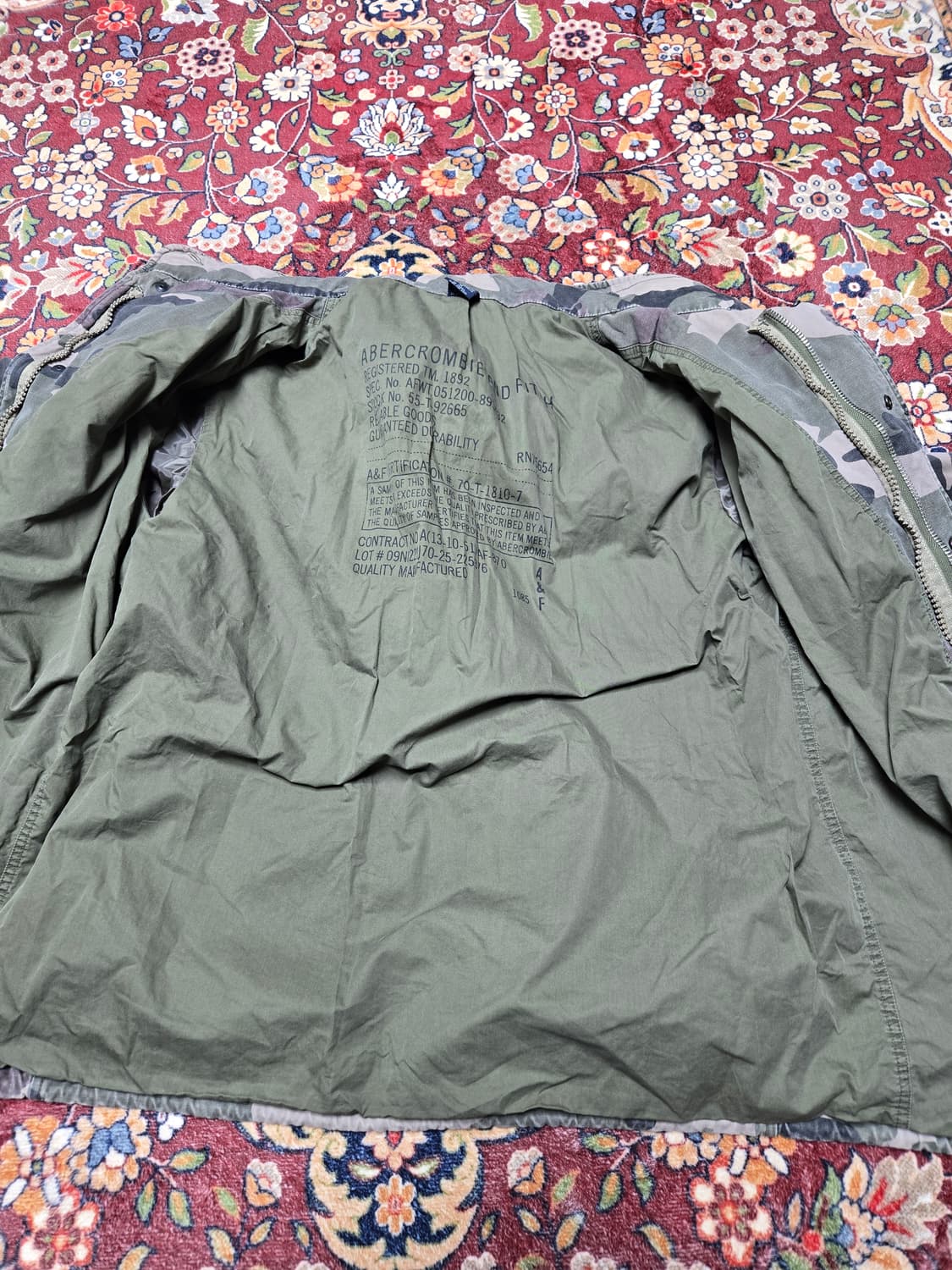 [판매] 아베크롬비 & 피치(A&F) 빈티지 M-65 카모 필드 자켓 상품이미지9