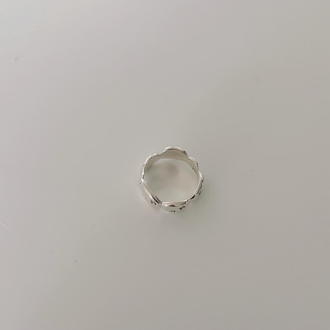 빈티지 샤넬 실버 카멜리아 반지 상품이미지8